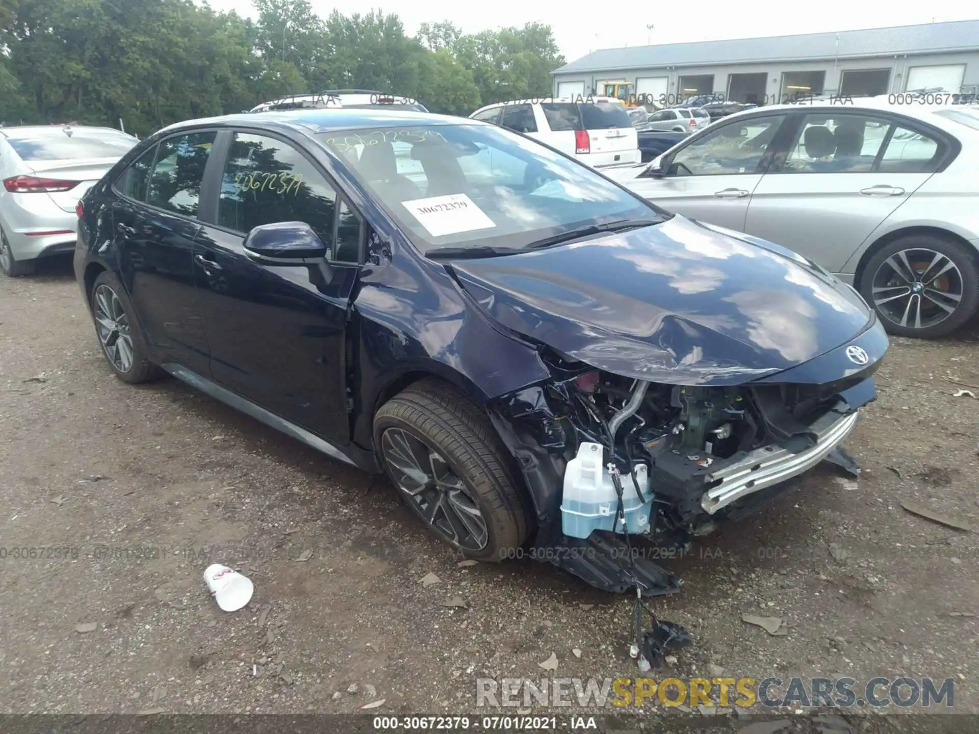 1 Photograph of a damaged car 5YFS4MCEXMP074629 TOYOTA COROLLA 2021