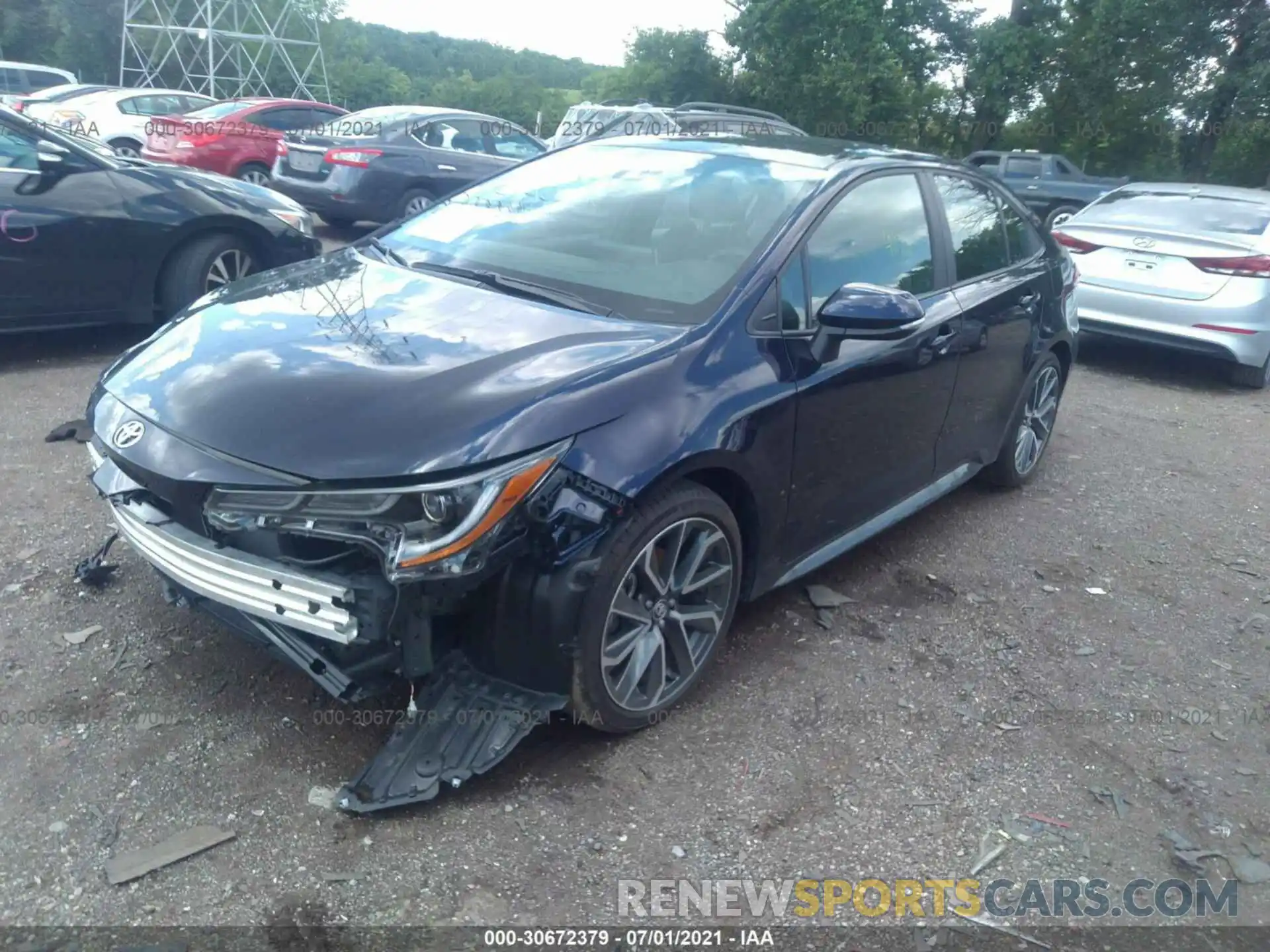 2 Photograph of a damaged car 5YFS4MCEXMP074629 TOYOTA COROLLA 2021