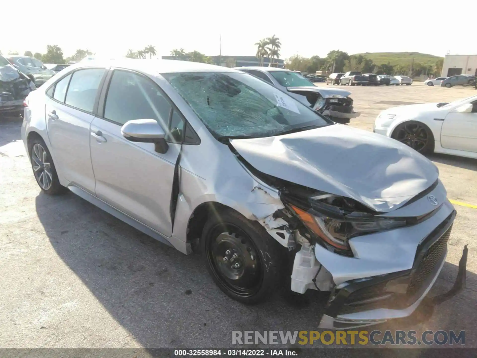 1 Photograph of a damaged car 5YFS4MCEXMP079359 TOYOTA COROLLA 2021