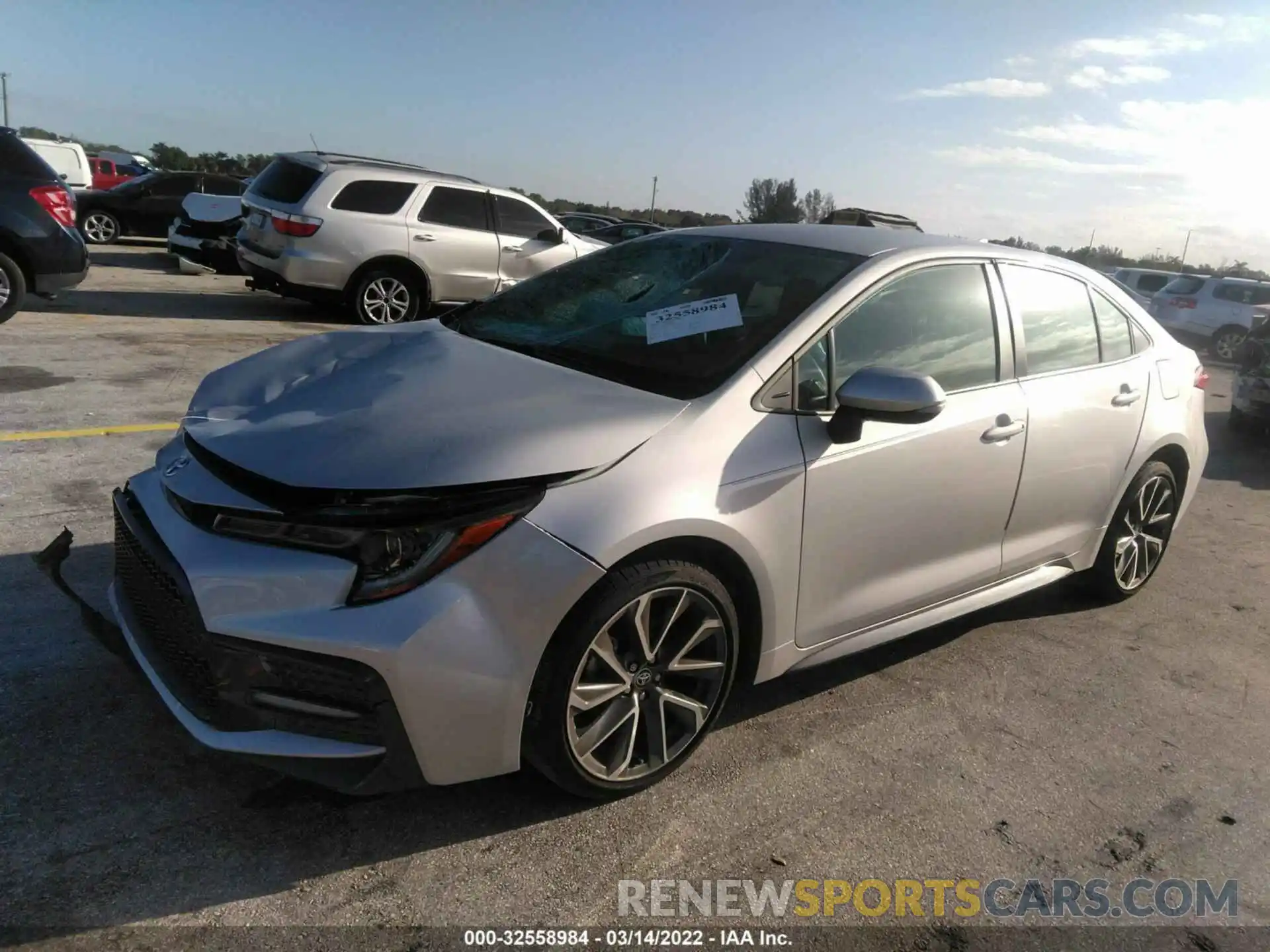 2 Photograph of a damaged car 5YFS4MCEXMP079359 TOYOTA COROLLA 2021