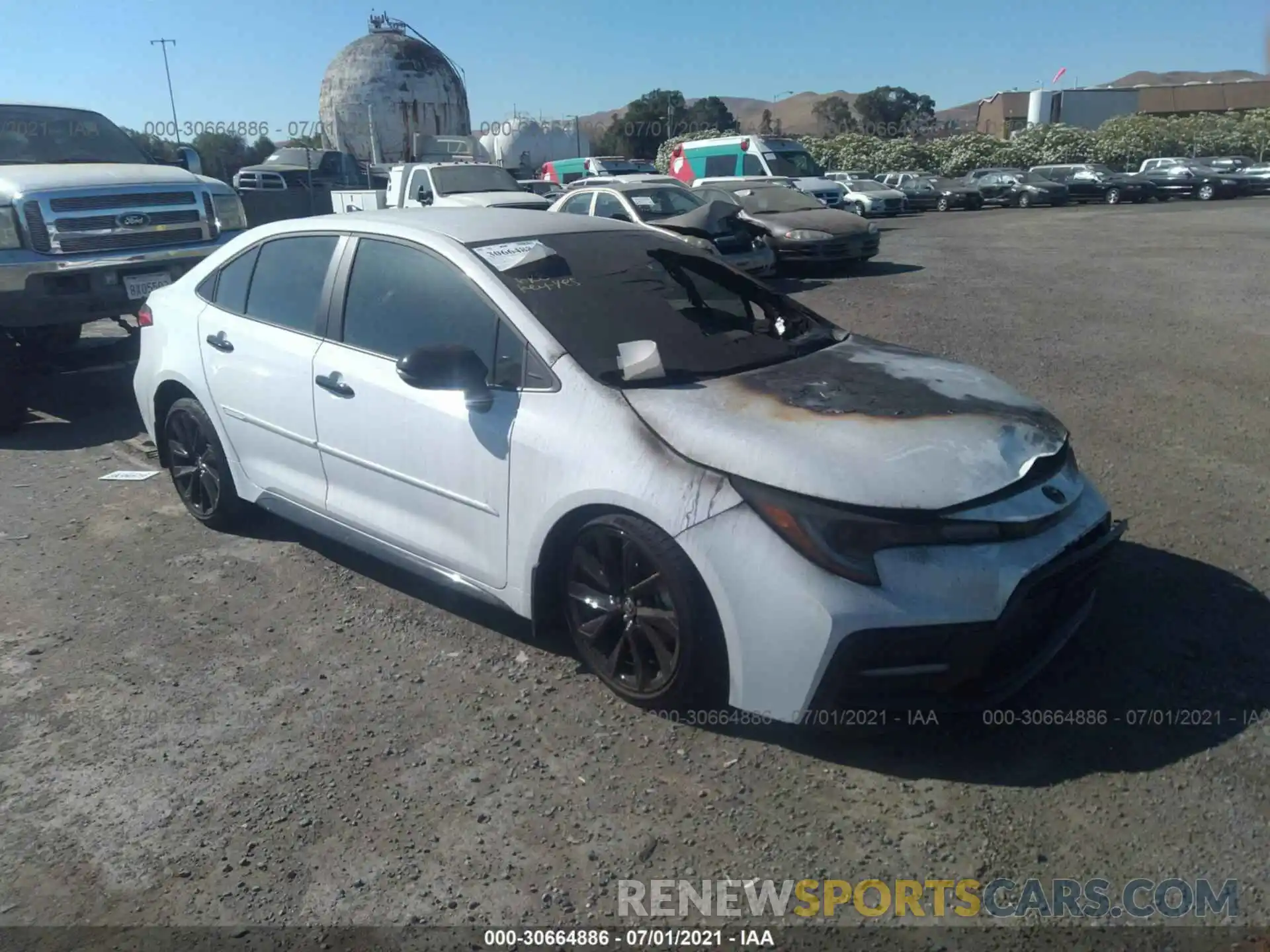 1 Photograph of a damaged car 5YFS4MCEXMP083315 TOYOTA COROLLA 2021