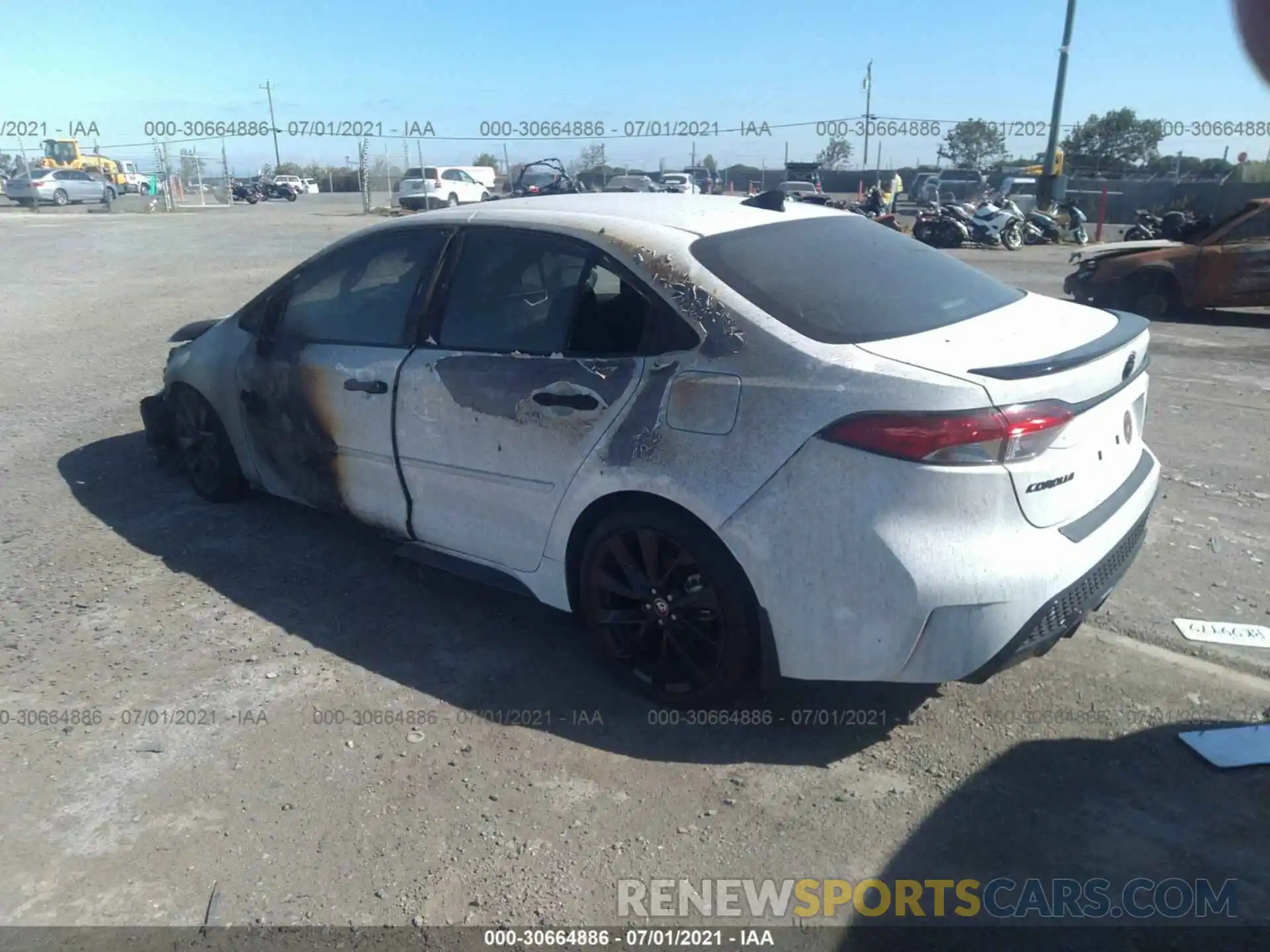 3 Photograph of a damaged car 5YFS4MCEXMP083315 TOYOTA COROLLA 2021