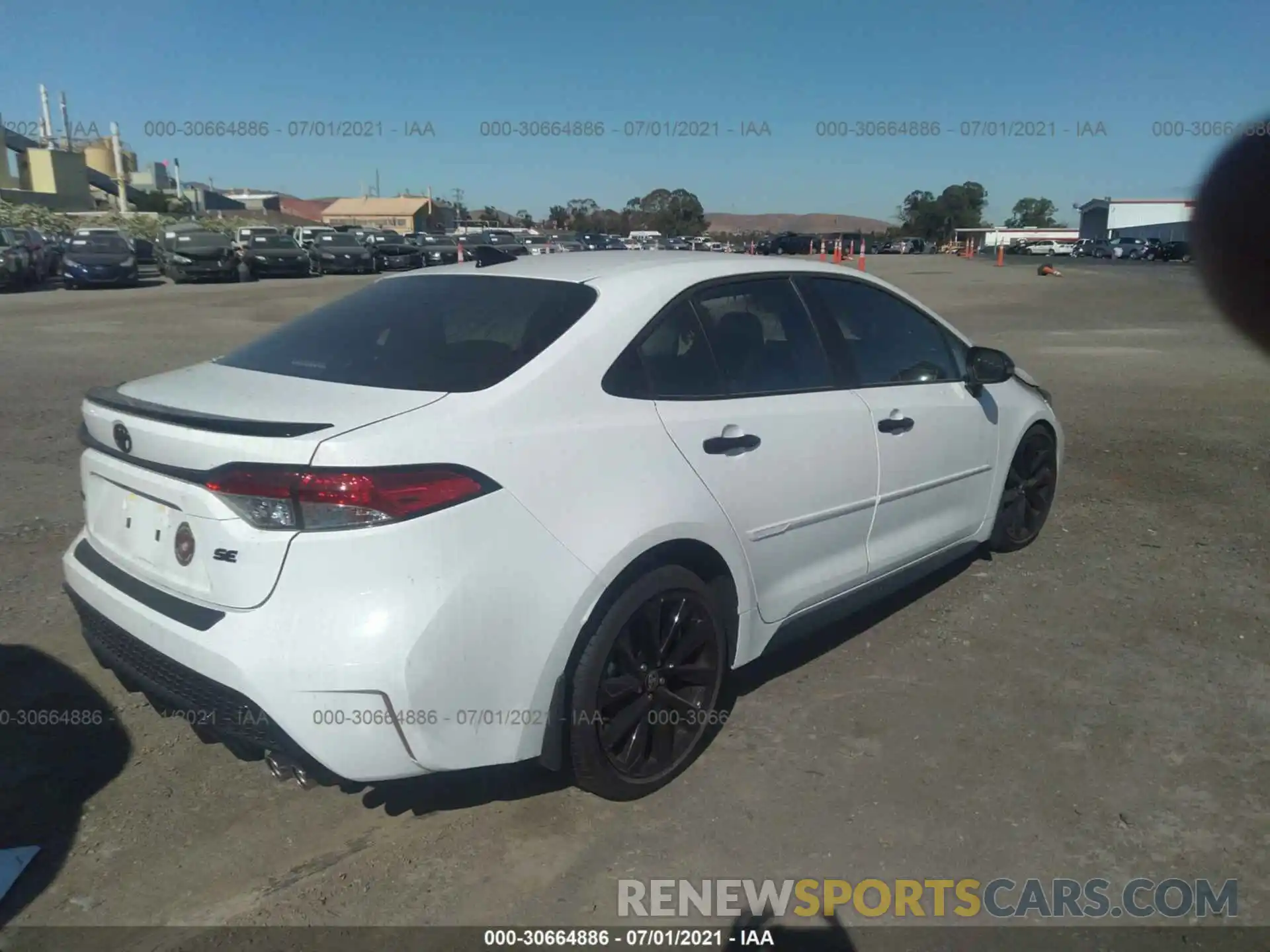 4 Photograph of a damaged car 5YFS4MCEXMP083315 TOYOTA COROLLA 2021