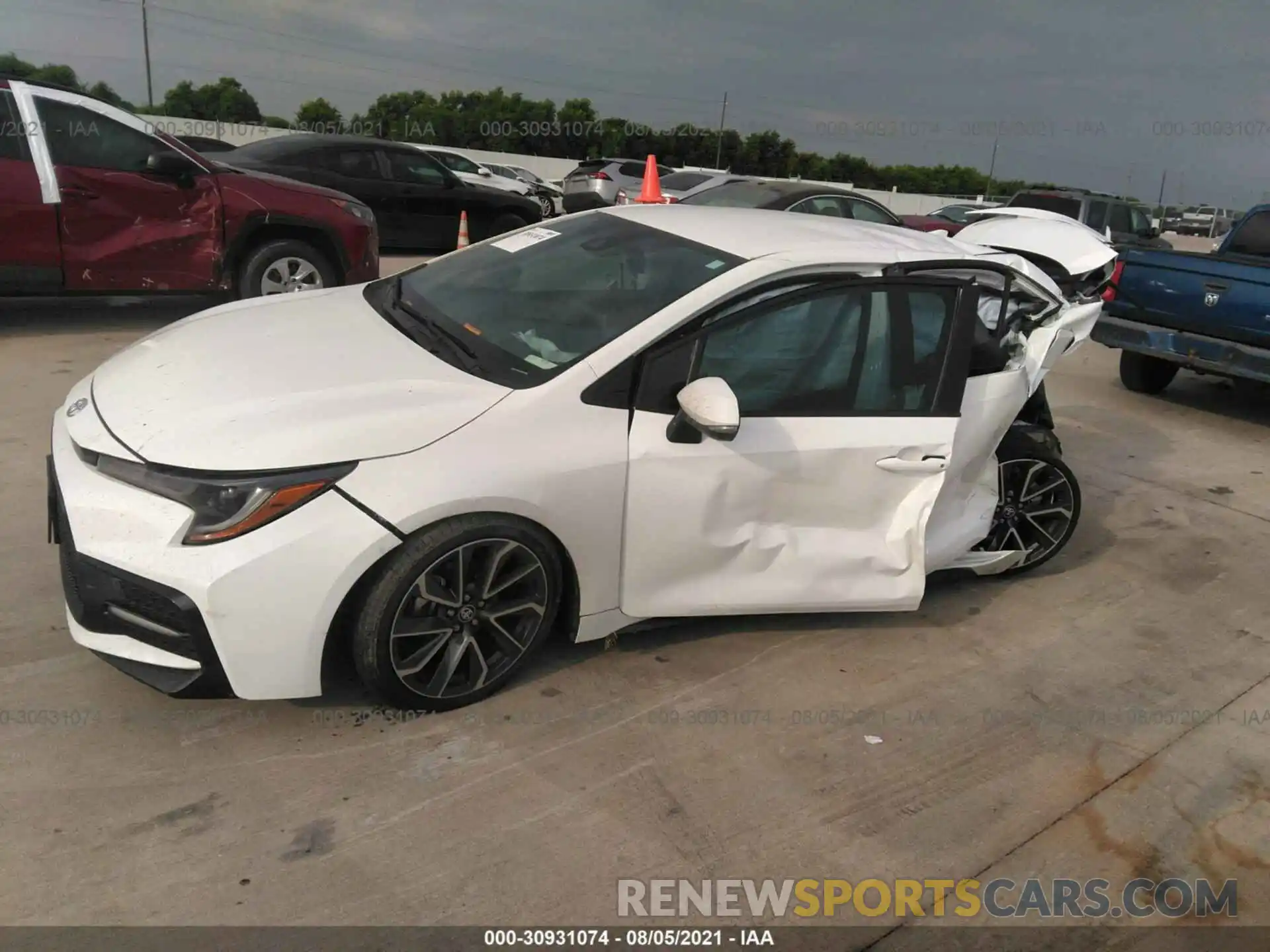 2 Photograph of a damaged car 5YFS4MCEXMP084495 TOYOTA COROLLA 2021