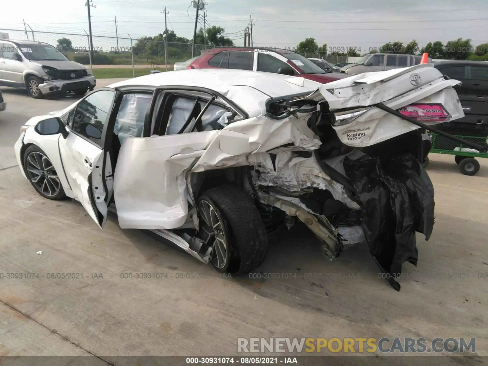 3 Photograph of a damaged car 5YFS4MCEXMP084495 TOYOTA COROLLA 2021