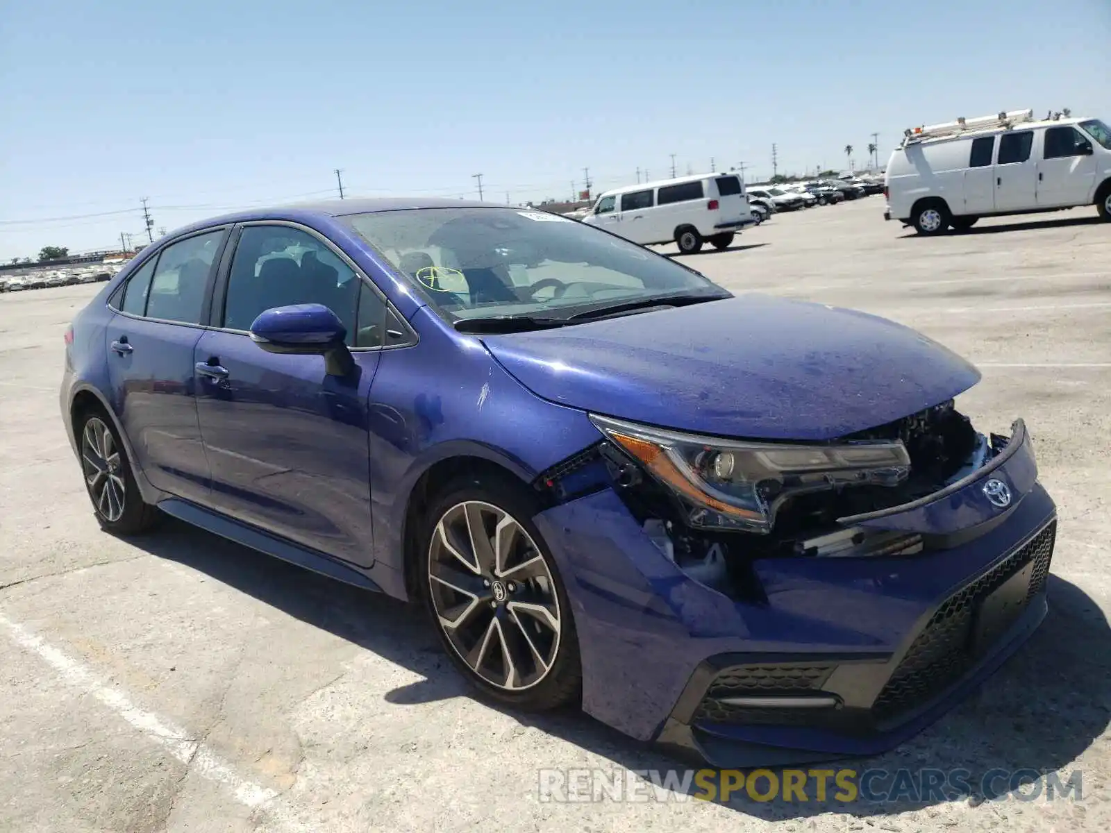 1 Photograph of a damaged car 5YFS4MCEXMP084576 TOYOTA COROLLA 2021