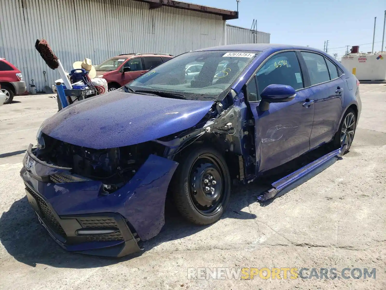 2 Photograph of a damaged car 5YFS4MCEXMP084576 TOYOTA COROLLA 2021