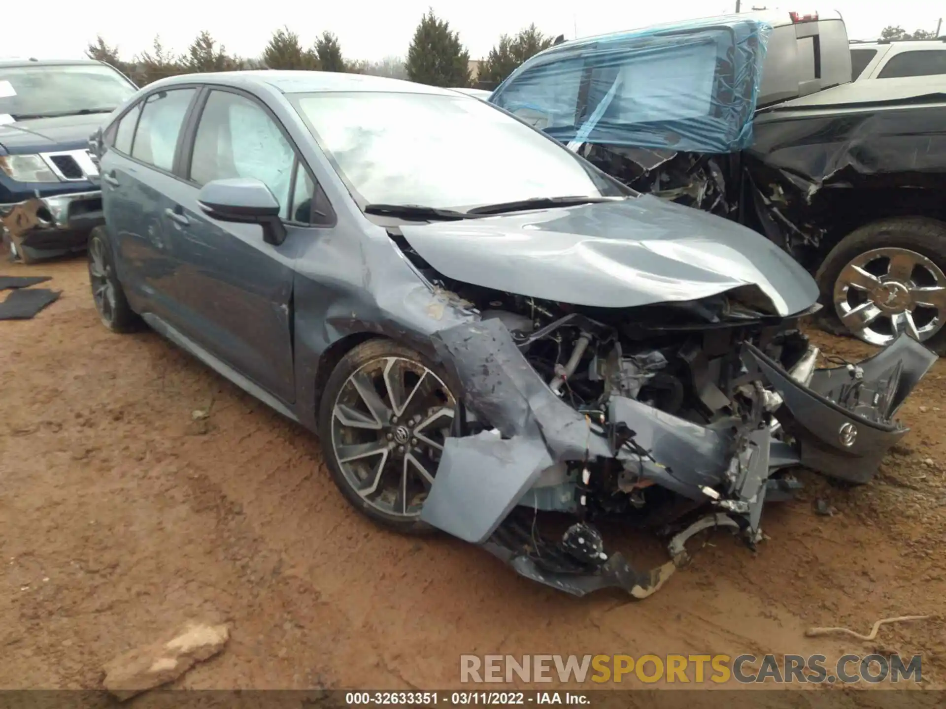 1 Photograph of a damaged car 5YFS4MCEXMP086764 TOYOTA COROLLA 2021