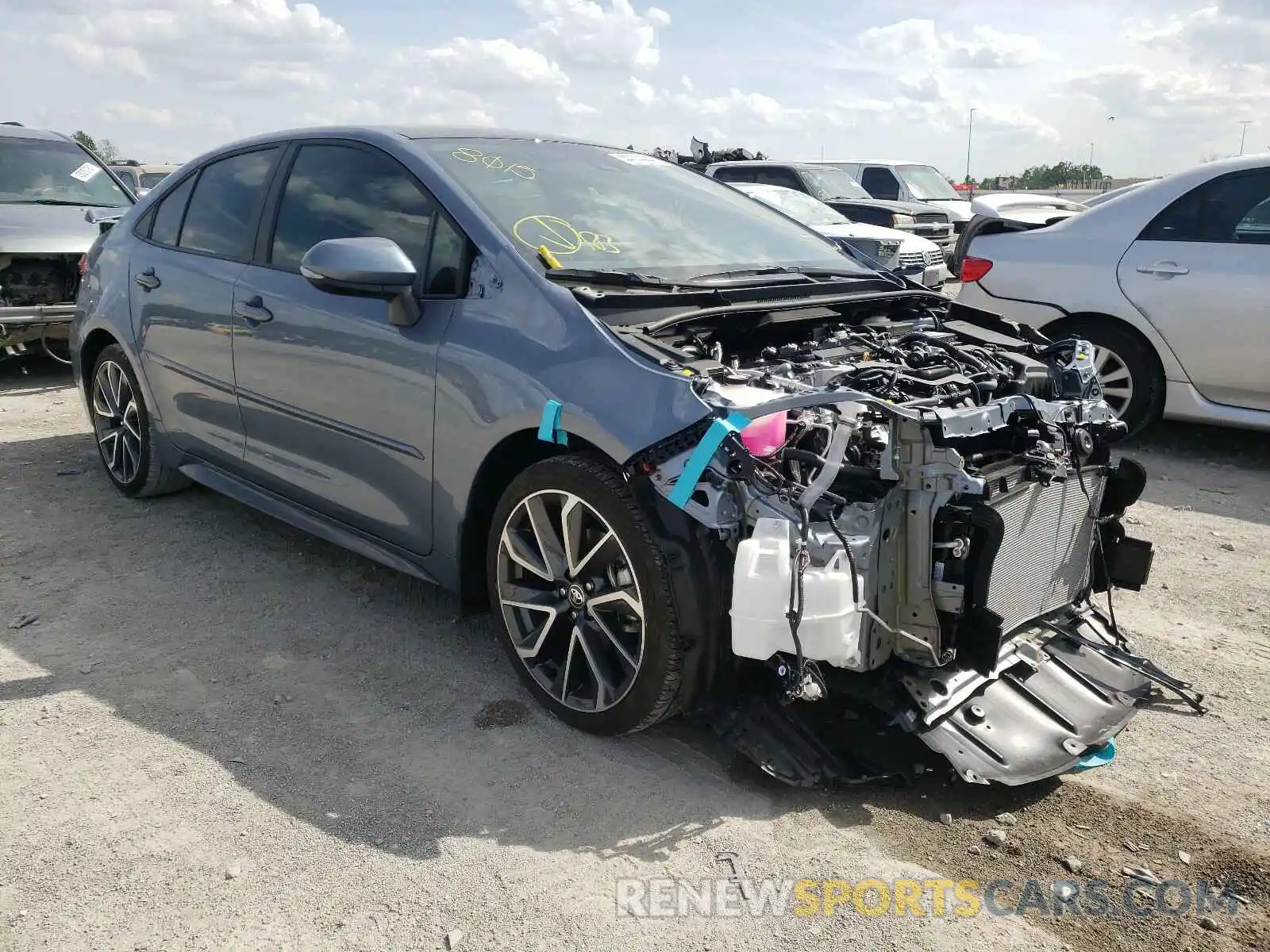 1 Photograph of a damaged car 5YFS4MCEXMP087574 TOYOTA COROLLA 2021