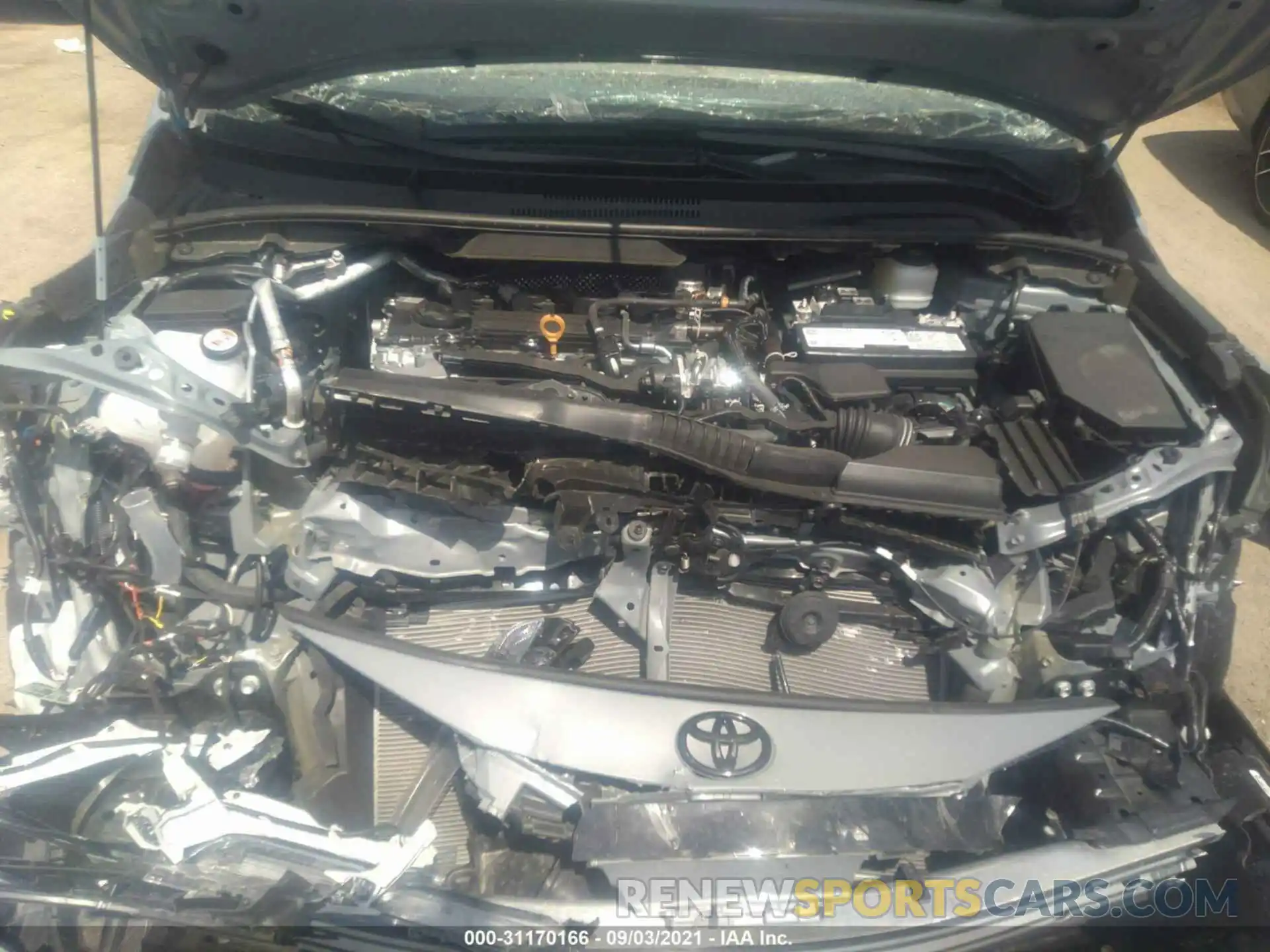 10 Photograph of a damaged car 5YFS4MCEXMP093567 TOYOTA COROLLA 2021