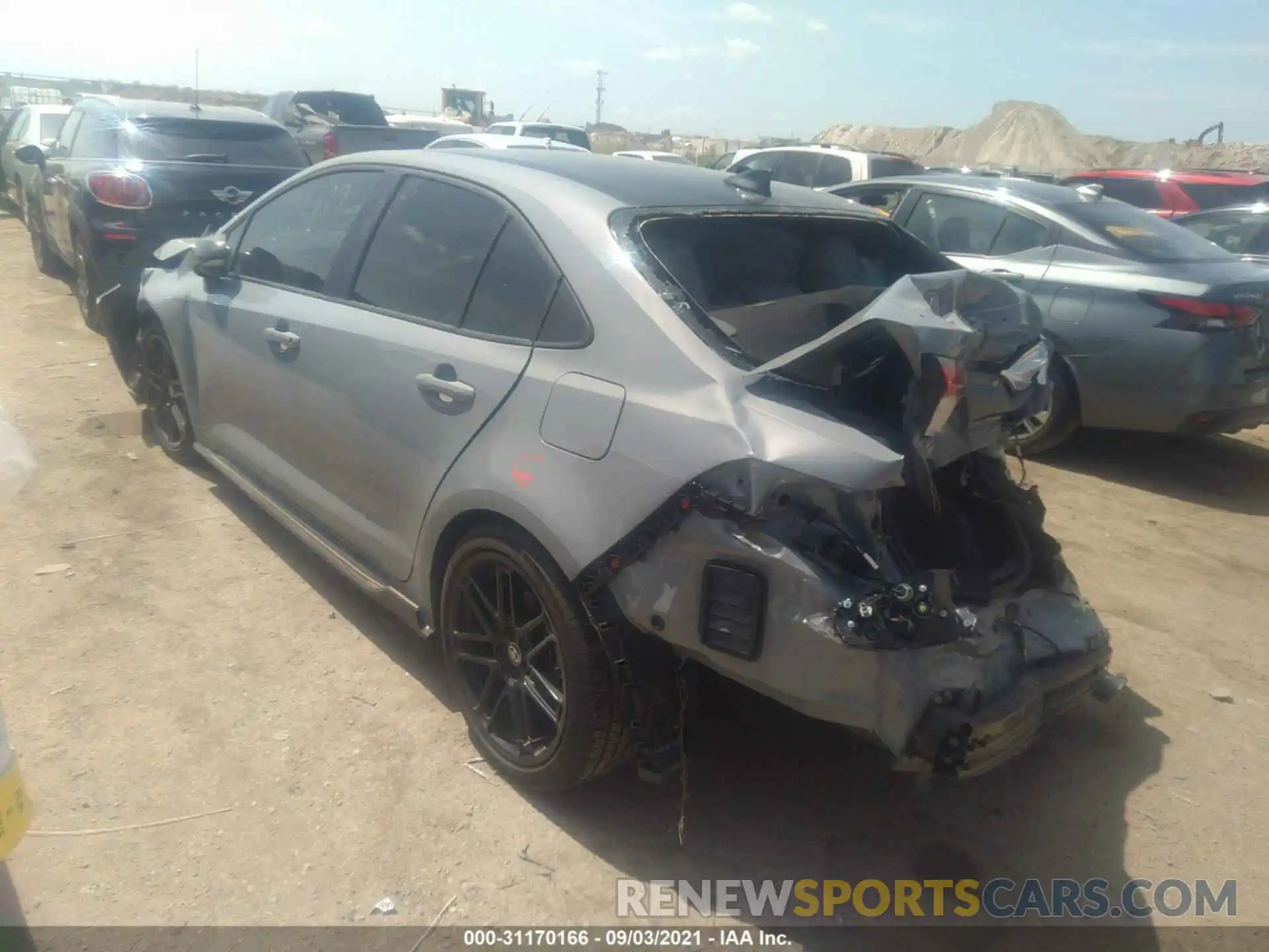 3 Photograph of a damaged car 5YFS4MCEXMP093567 TOYOTA COROLLA 2021