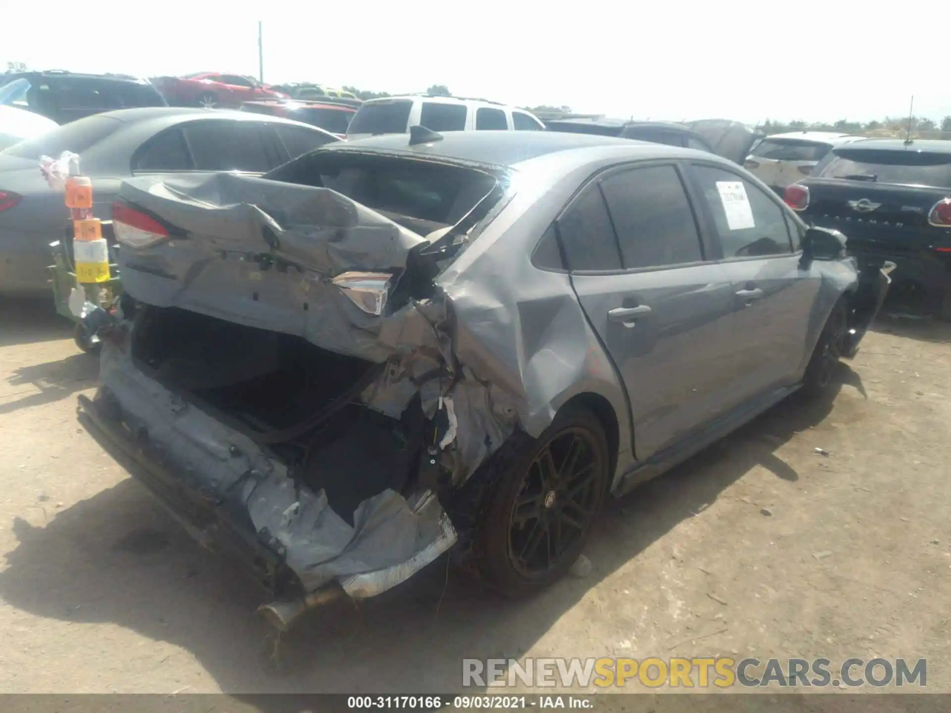 4 Photograph of a damaged car 5YFS4MCEXMP093567 TOYOTA COROLLA 2021