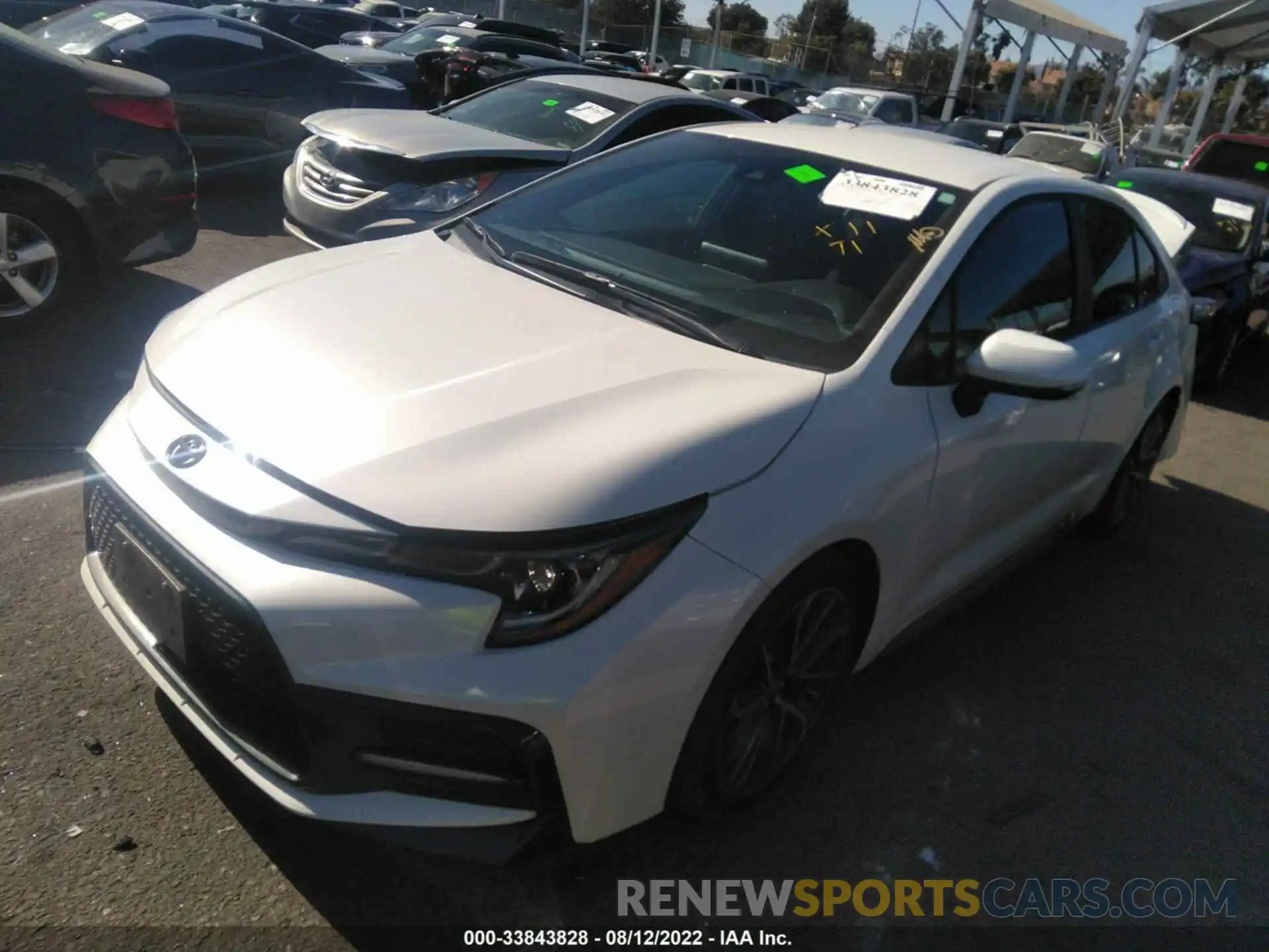 2 Photograph of a damaged car 5YFS4MCEXMP093620 TOYOTA COROLLA 2021