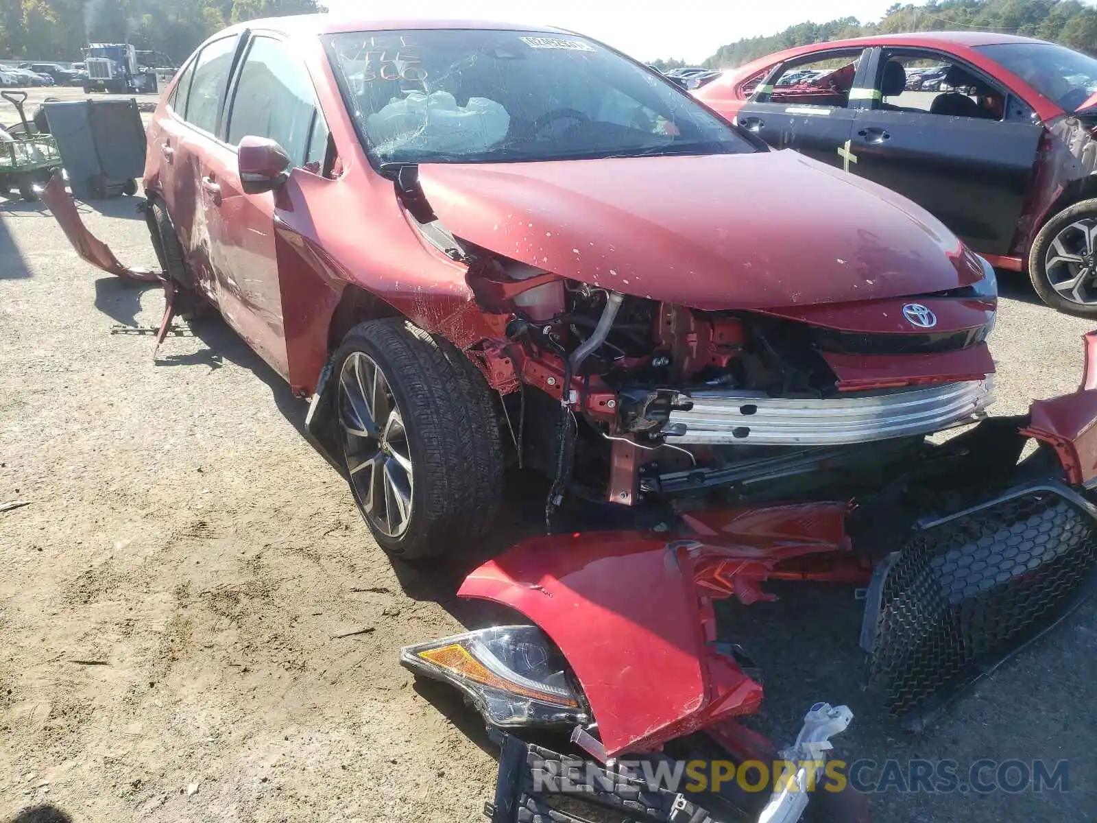 1 Photograph of a damaged car 5YFS4MCEXMP094797 TOYOTA COROLLA 2021