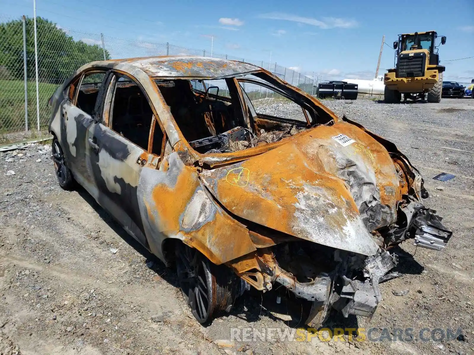 1 Photograph of a damaged car 5YFS4MCEXNP097958 TOYOTA COROLLA 2021