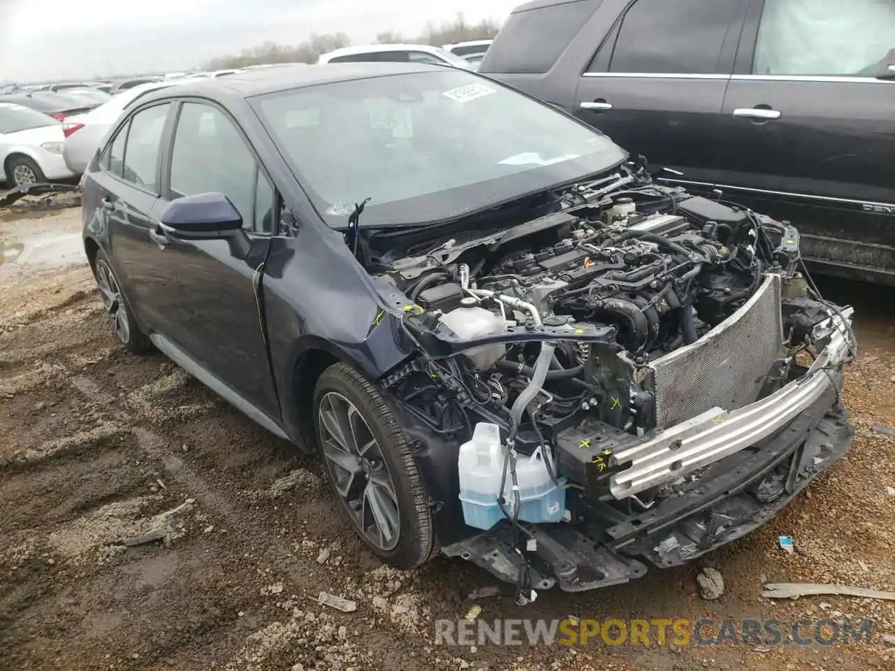 1 Photograph of a damaged car 5YFT4MCE0MP062946 TOYOTA COROLLA 2021