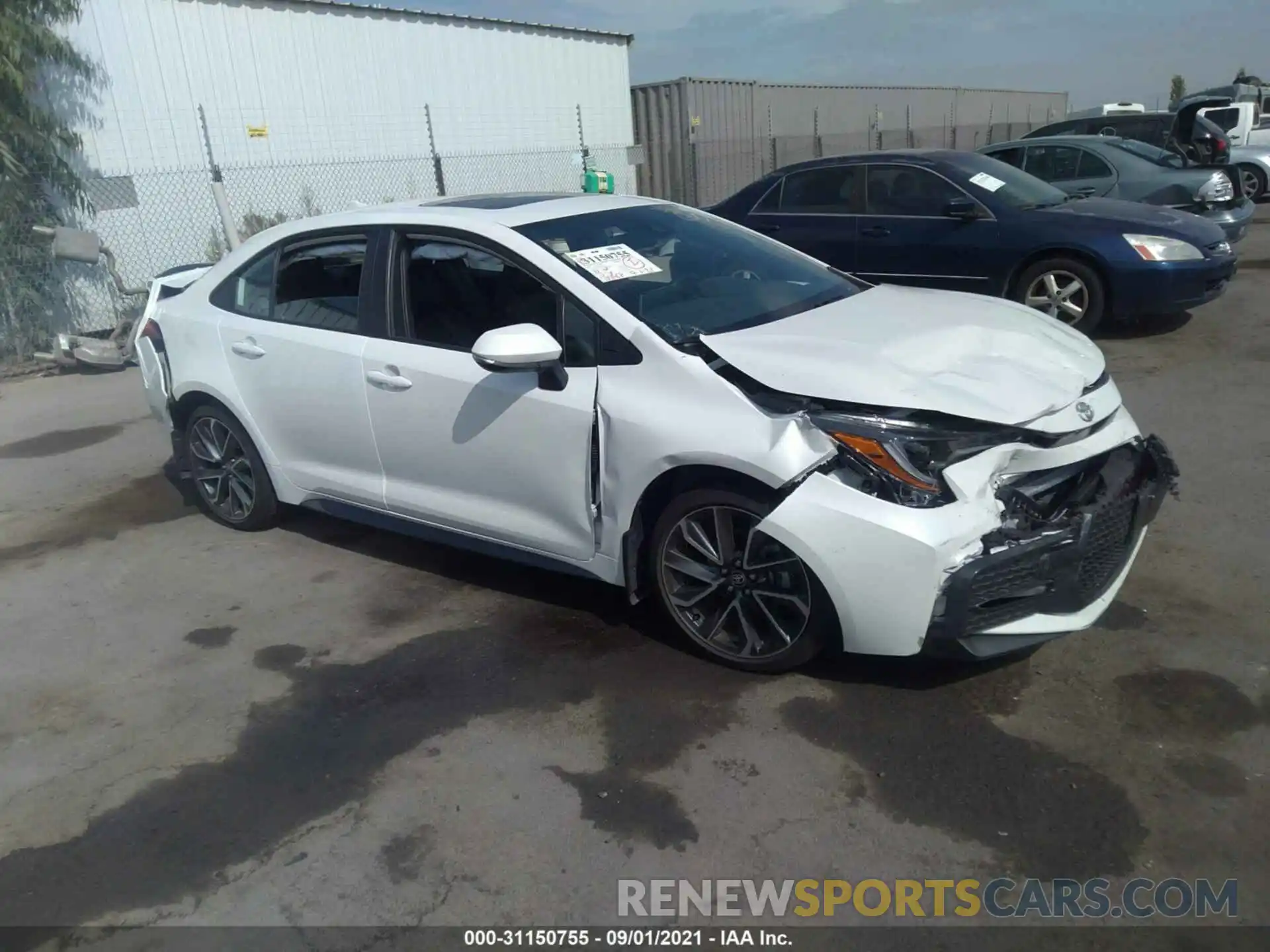 1 Photograph of a damaged car 5YFT4MCE0MP064762 TOYOTA COROLLA 2021