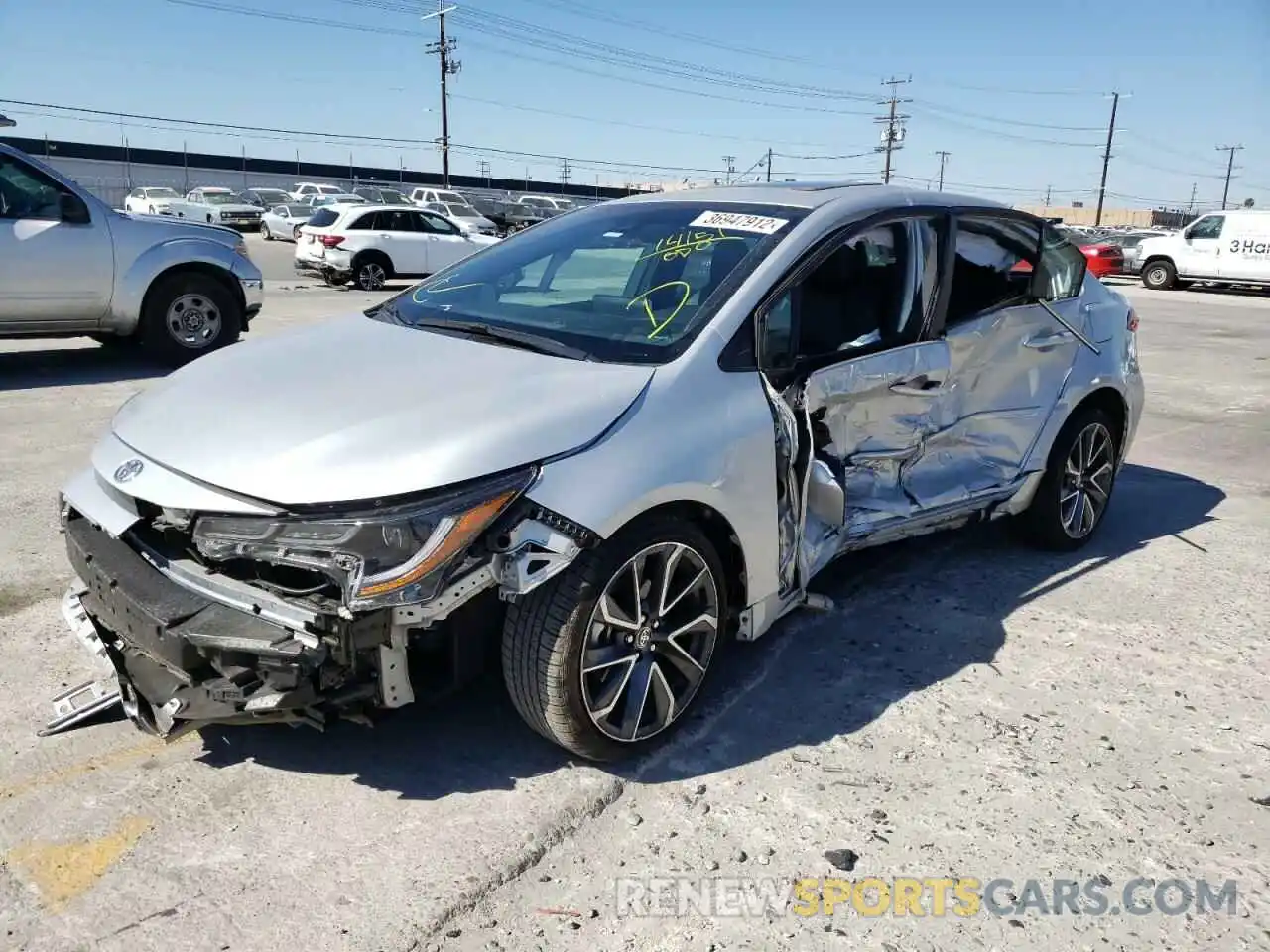 2 Photograph of a damaged car 5YFT4MCE1MP058100 TOYOTA COROLLA 2021