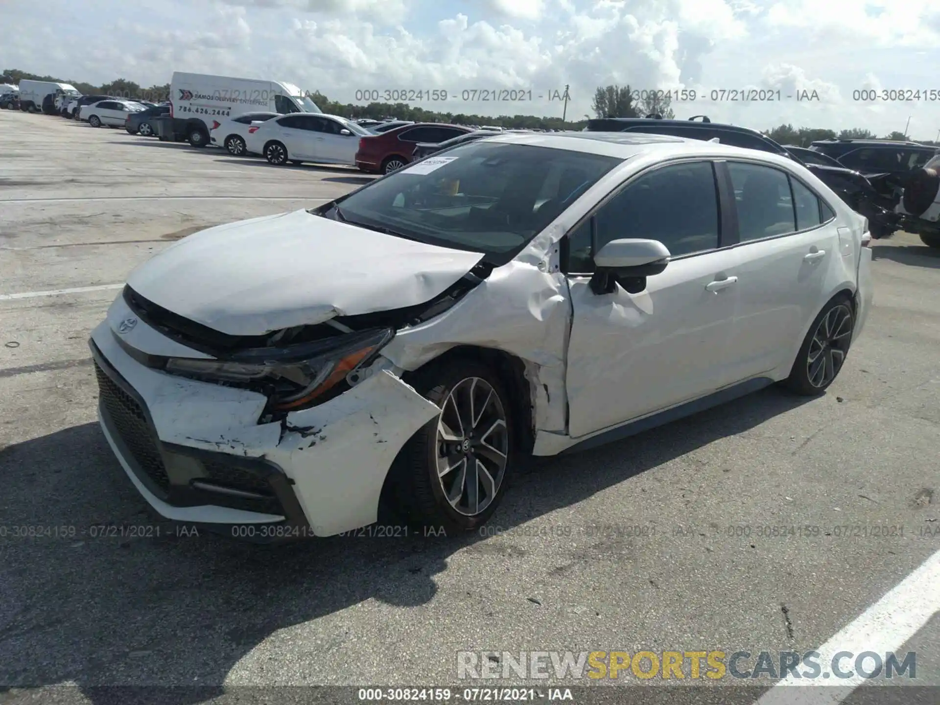 2 Photograph of a damaged car 5YFT4MCE2MP064343 TOYOTA COROLLA 2021