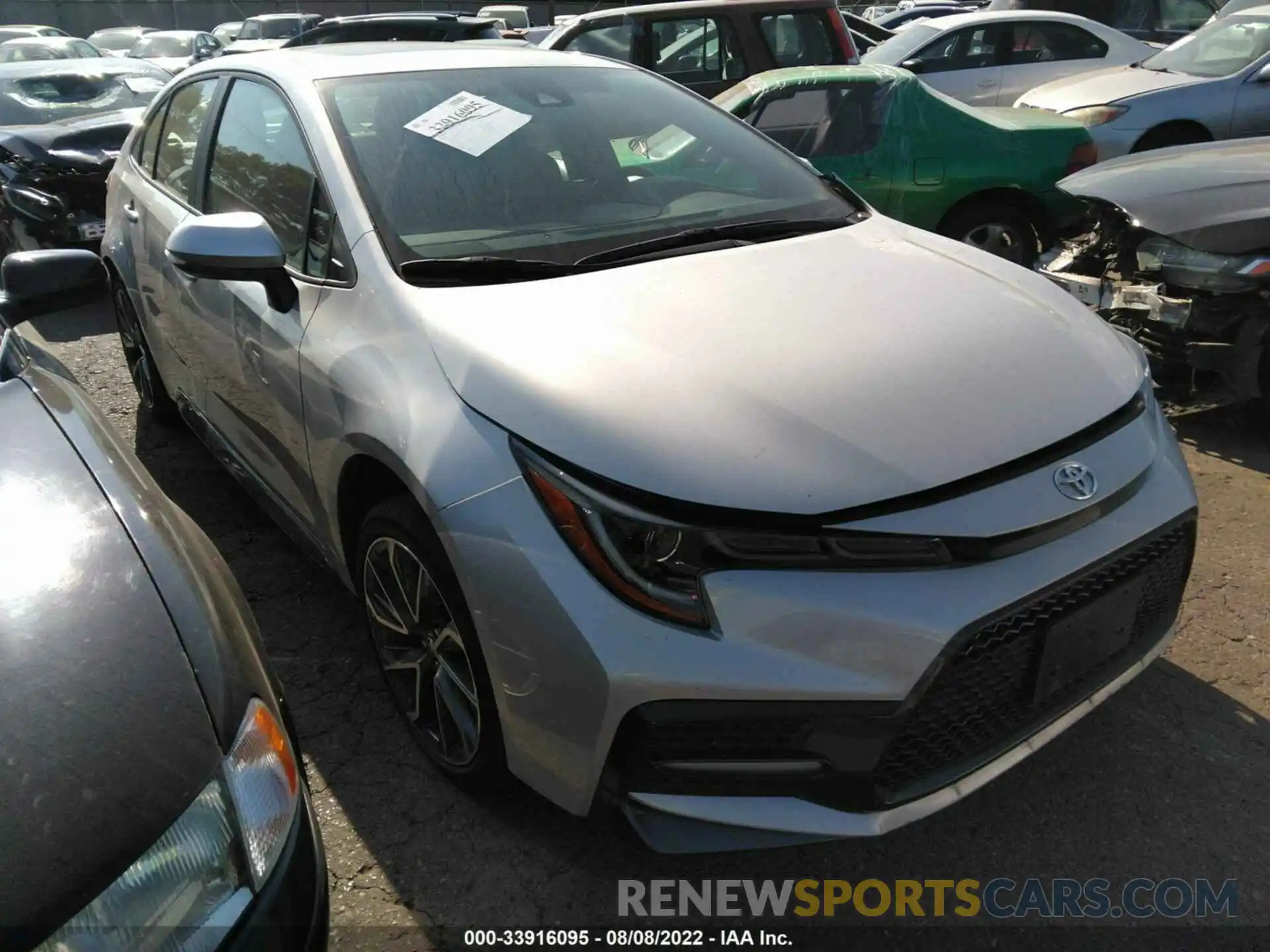 1 Photograph of a damaged car 5YFT4MCE3MP075464 TOYOTA COROLLA 2021