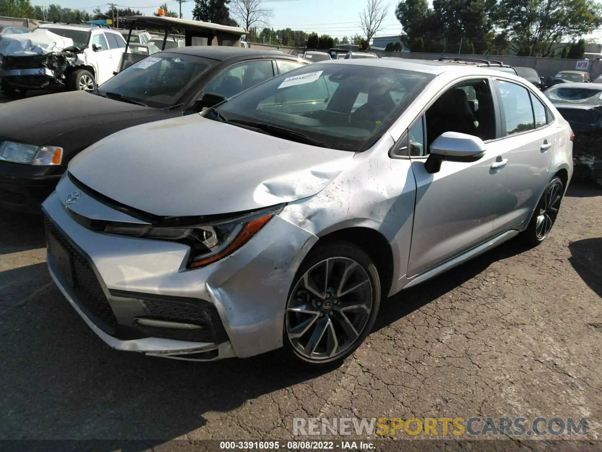 2 Photograph of a damaged car 5YFT4MCE3MP075464 TOYOTA COROLLA 2021