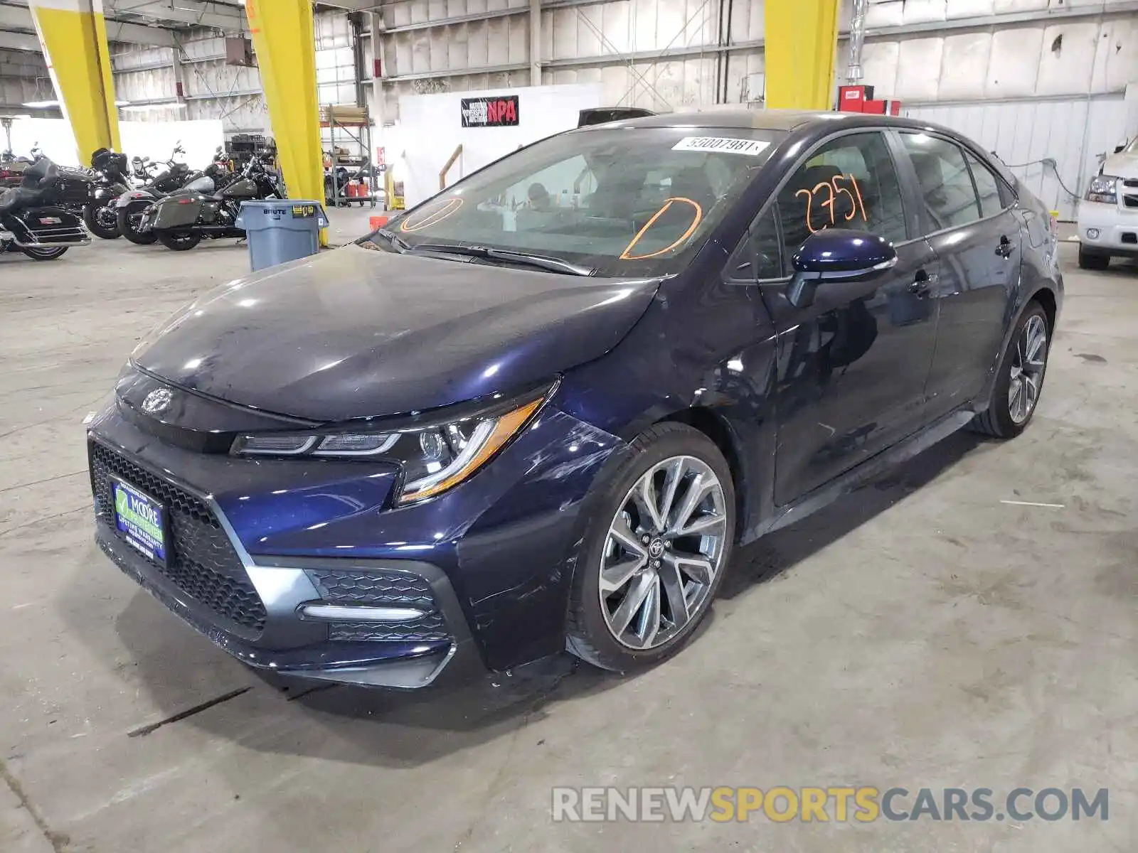 2 Photograph of a damaged car 5YFT4MCE3MP078901 TOYOTA COROLLA 2021