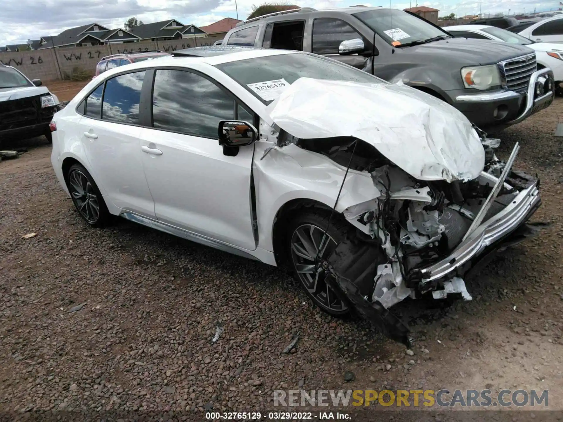 1 Photograph of a damaged car 5YFT4MCE3MP085248 TOYOTA COROLLA 2021