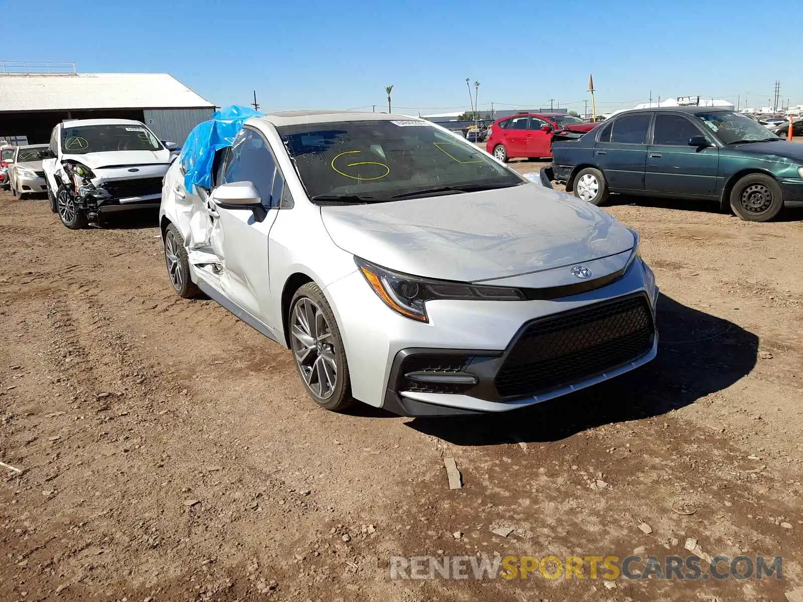 1 Photograph of a damaged car 5YFT4MCE5MP092282 TOYOTA COROLLA 2021