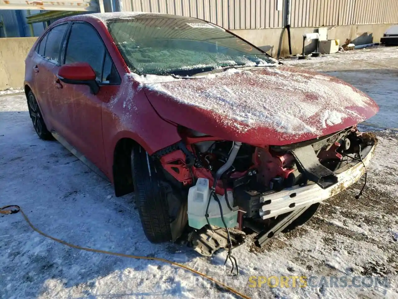 1 Photograph of a damaged car 5YFT4MCE7MP075046 TOYOTA COROLLA 2021