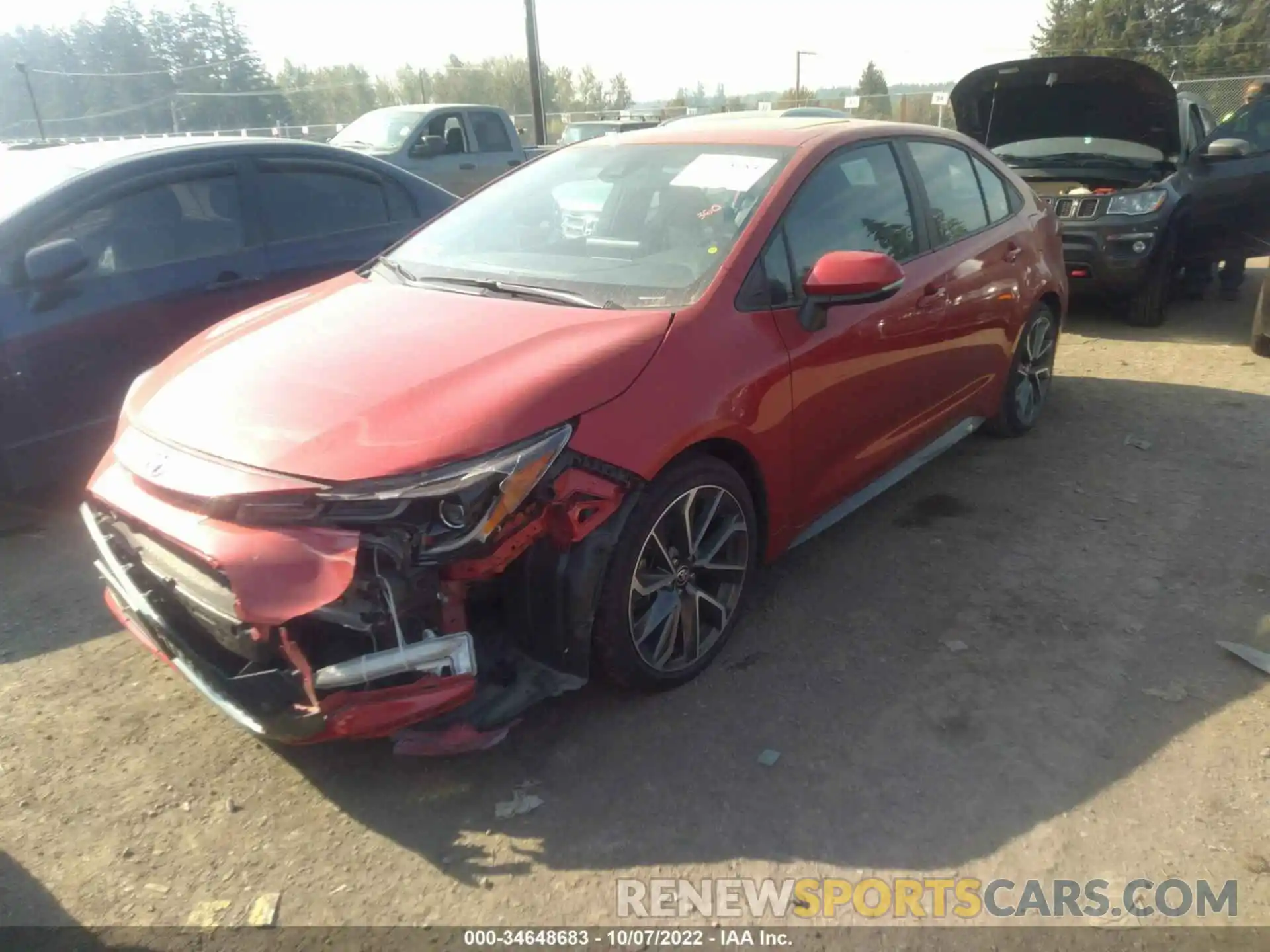 2 Photograph of a damaged car 5YFT4MCE7MP083938 TOYOTA COROLLA 2021