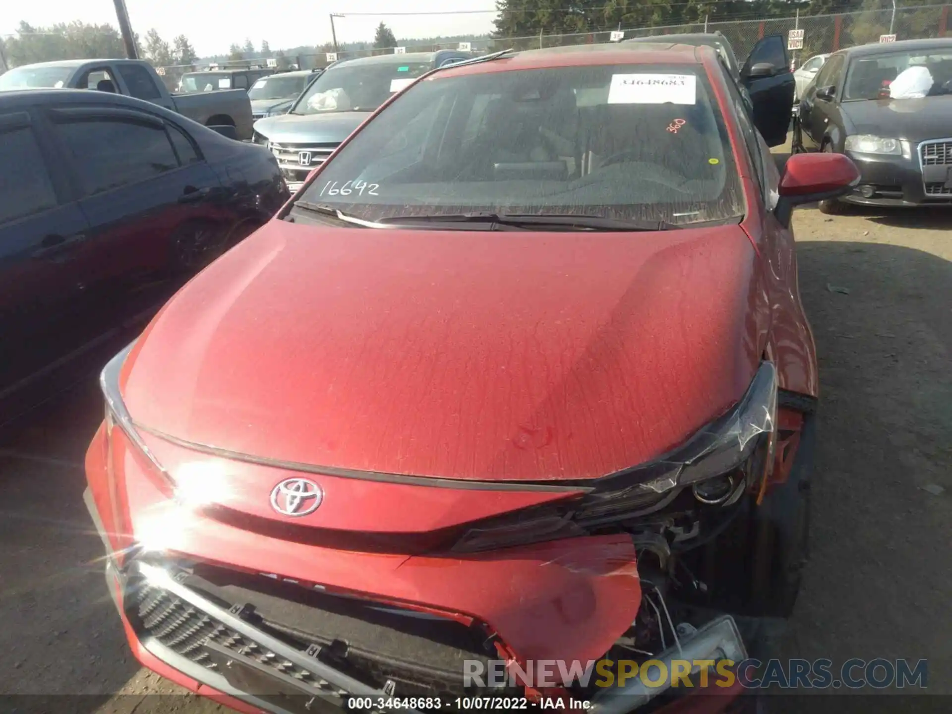 6 Photograph of a damaged car 5YFT4MCE7MP083938 TOYOTA COROLLA 2021