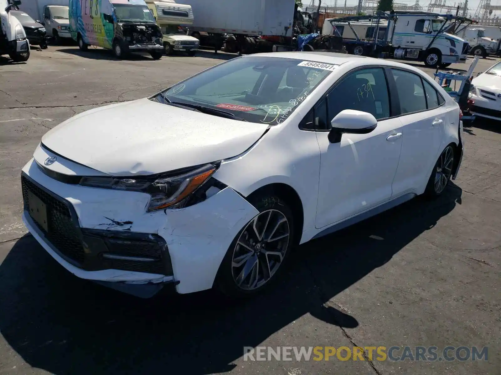 2 Photograph of a damaged car 5YFT4MCE7MP086340 TOYOTA COROLLA 2021