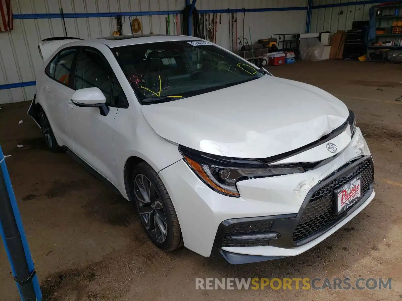 1 Photograph of a damaged car 5YFT4MCE7MP088556 TOYOTA COROLLA 2021