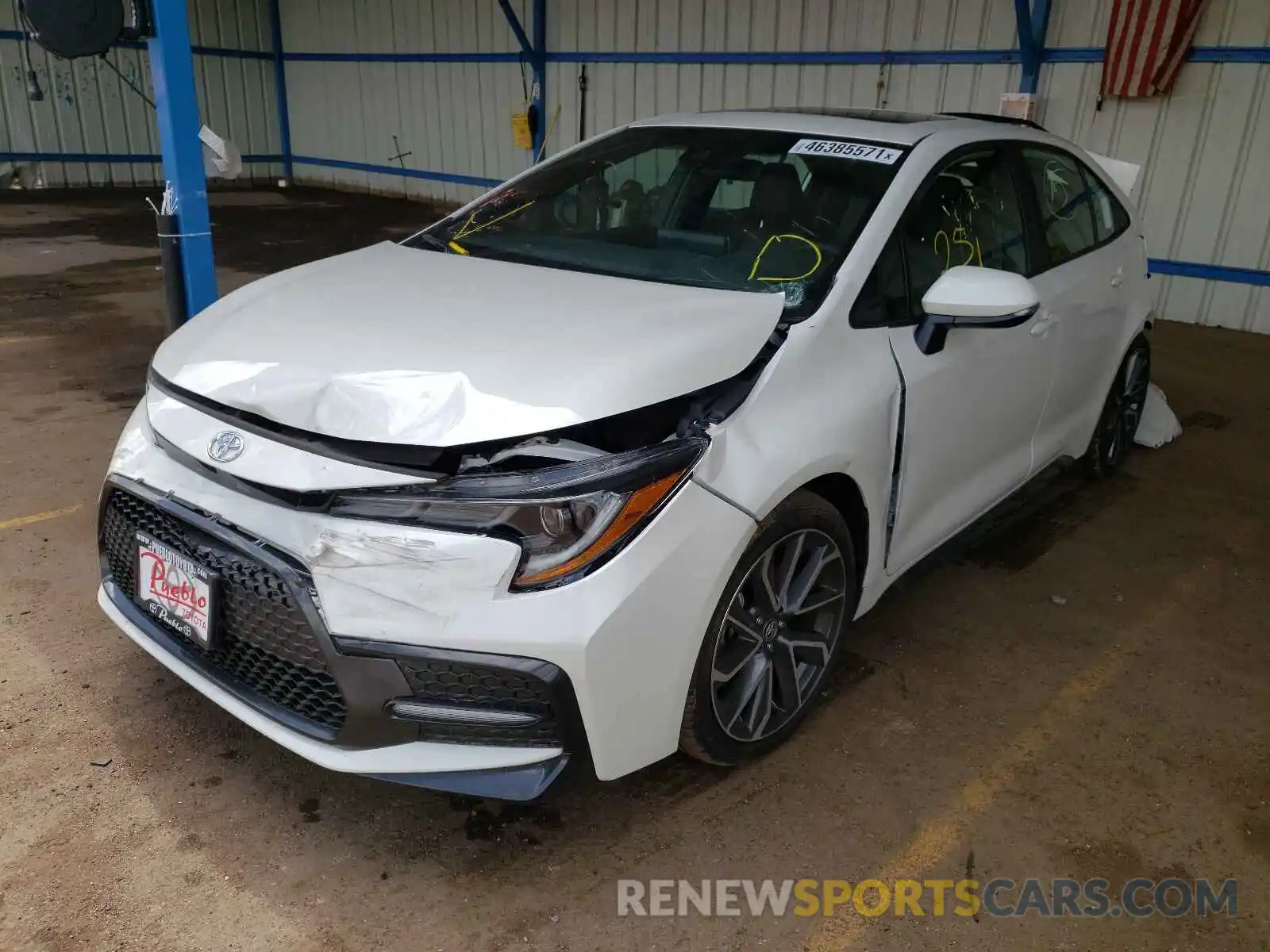 2 Photograph of a damaged car 5YFT4MCE7MP088556 TOYOTA COROLLA 2021