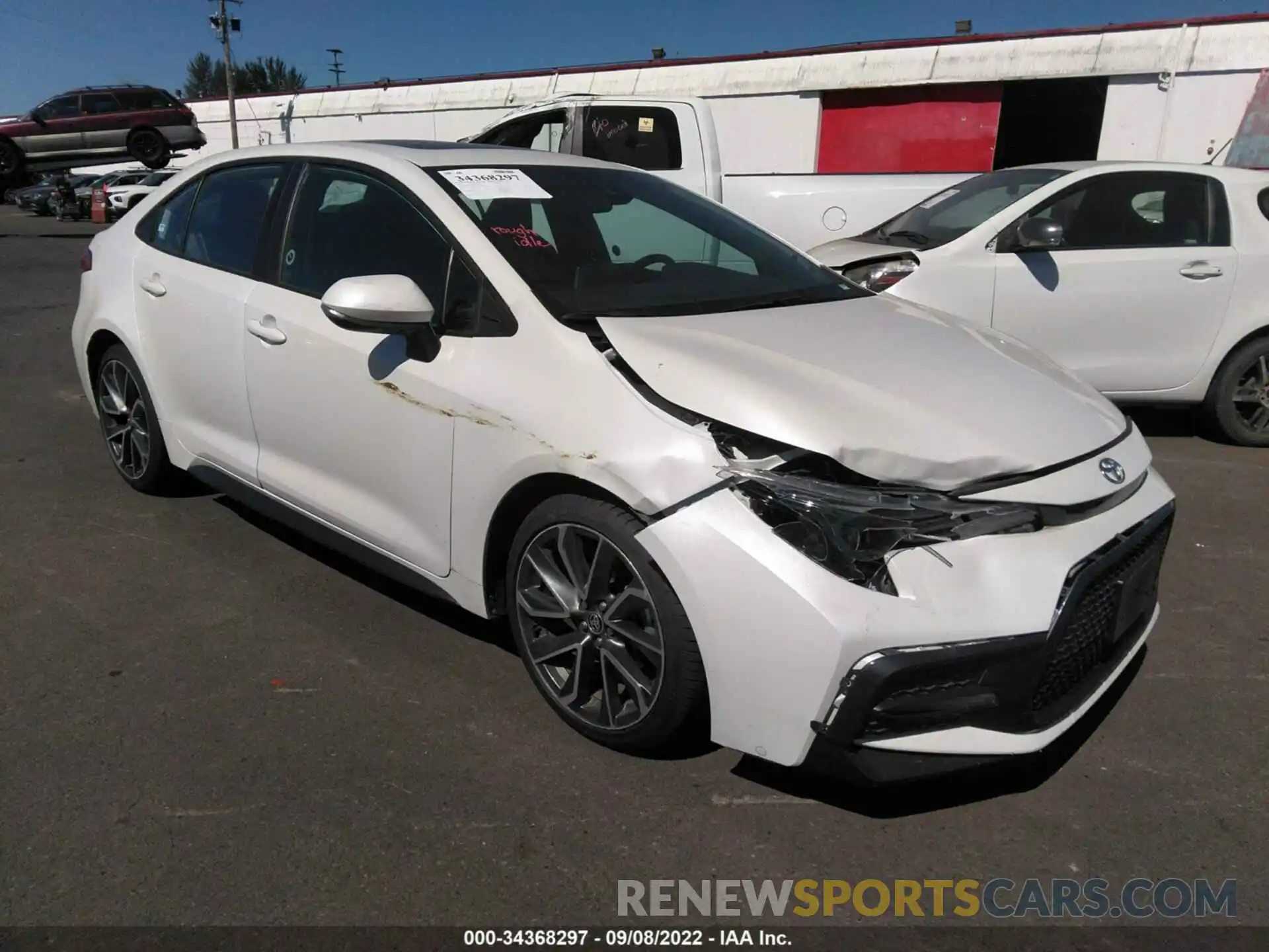 1 Photograph of a damaged car 5YFT4MCE8MP075590 TOYOTA COROLLA 2021