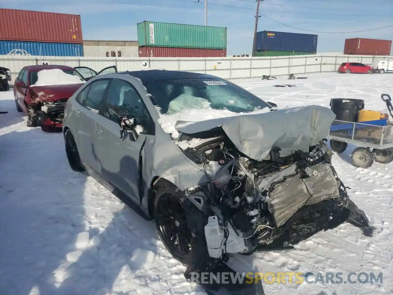 1 Photograph of a damaged car 5YFT4MCE8MP089604 TOYOTA COROLLA 2021