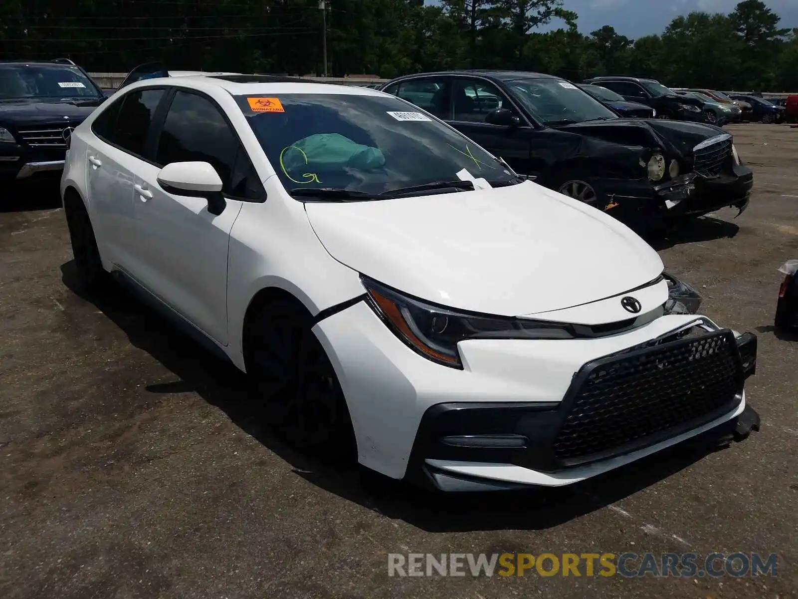 1 Photograph of a damaged car 5YFT4MCE9MP059320 TOYOTA COROLLA 2021