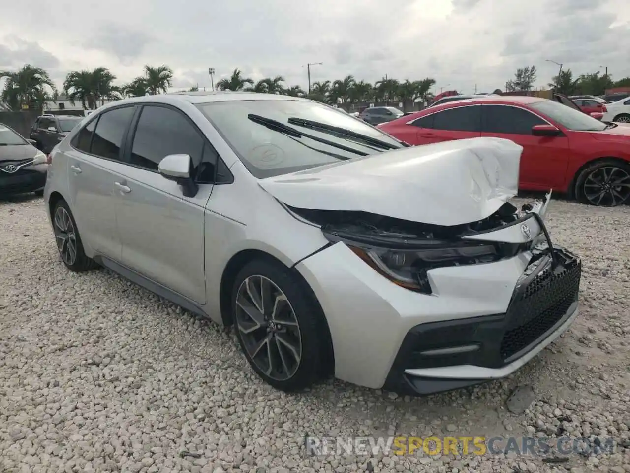 1 Photograph of a damaged car 5YFT4MCE9MP094813 TOYOTA COROLLA 2021