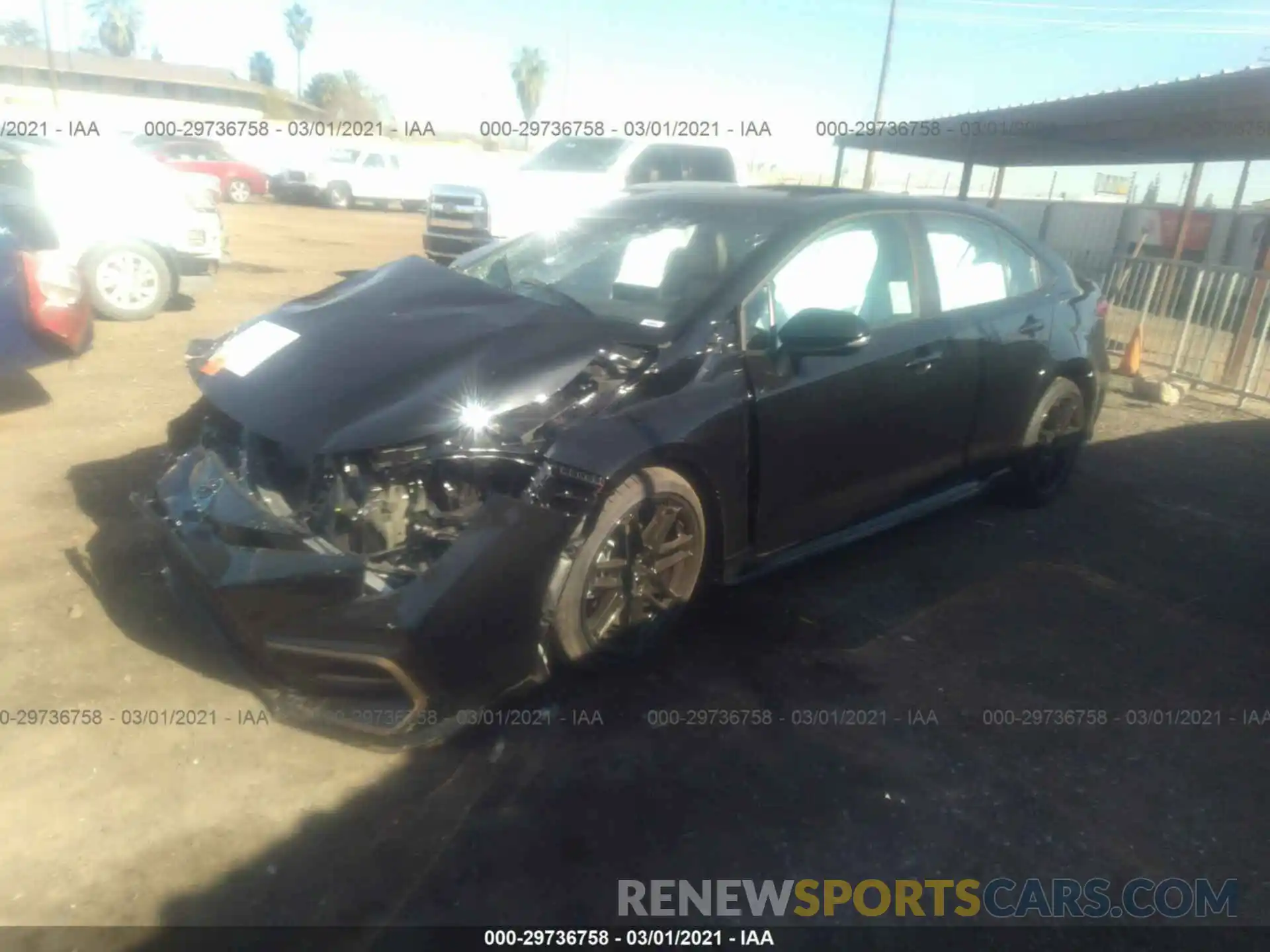 2 Photograph of a damaged car 5YFT4MCEXMP074182 TOYOTA COROLLA 2021