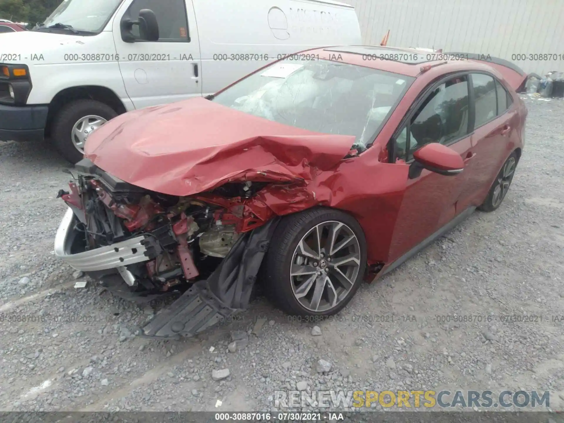 2 Photograph of a damaged car 5YFT4MCEXMP078247 TOYOTA COROLLA 2021