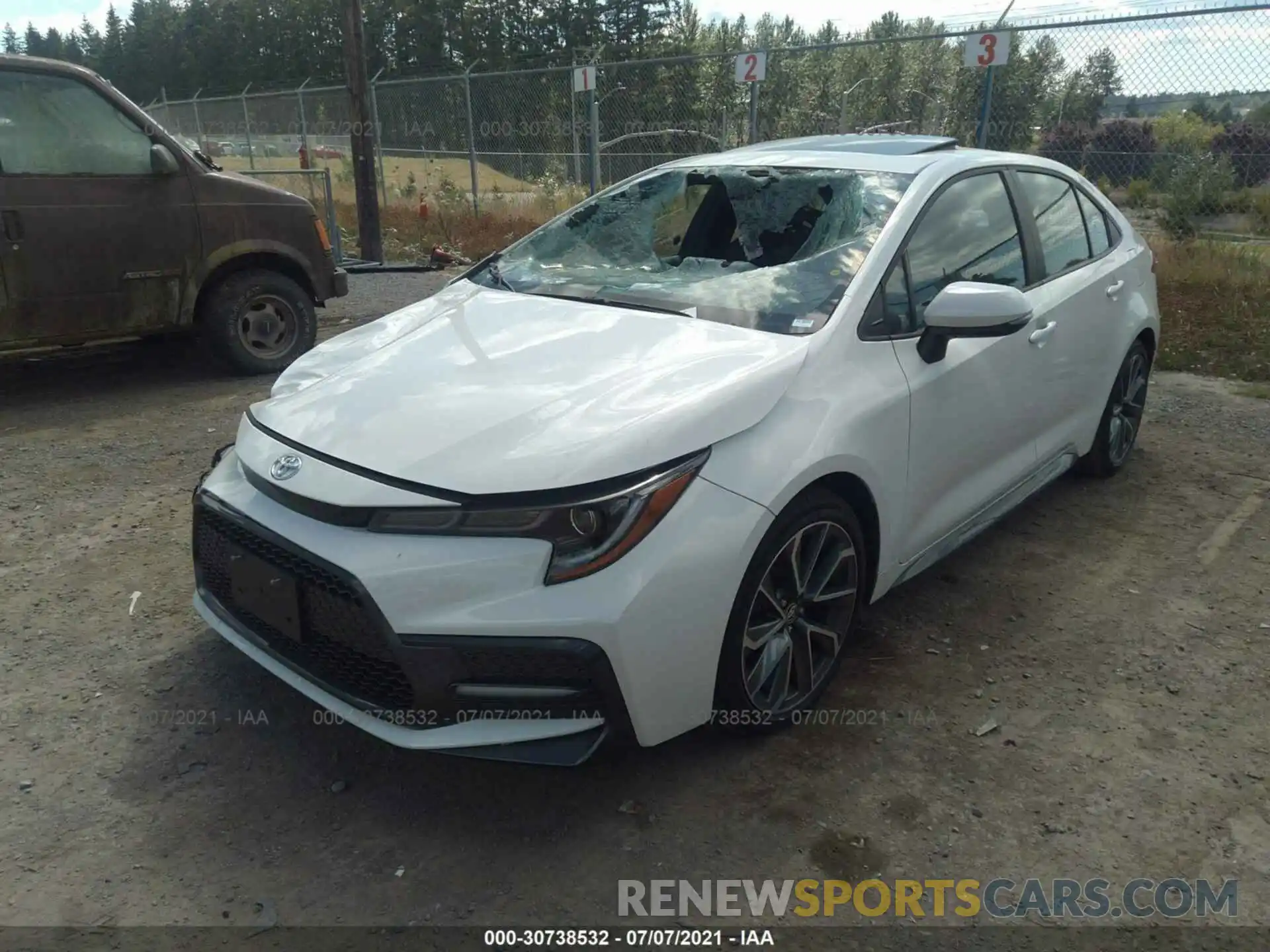 2 Photograph of a damaged car 5YFT4MCEXMP080287 TOYOTA COROLLA 2021