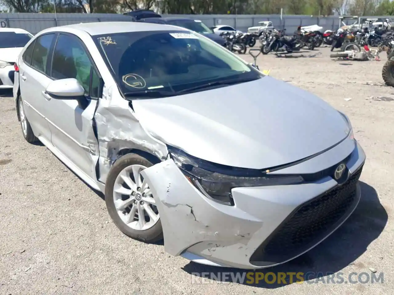 1 Photograph of a damaged car 5YFVPMAE0MP148003 TOYOTA COROLLA 2021