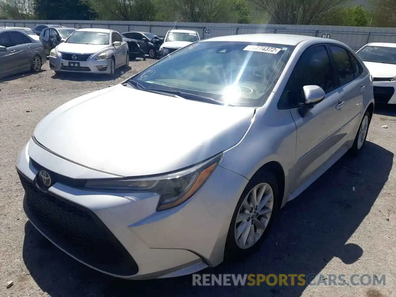 2 Photograph of a damaged car 5YFVPMAE0MP148003 TOYOTA COROLLA 2021