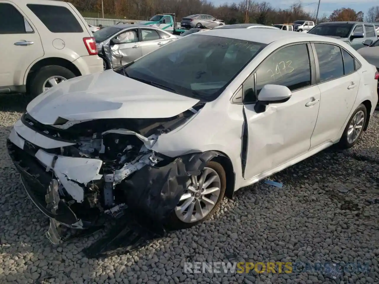 2 Photograph of a damaged car 5YFVPMAE0MP156666 TOYOTA COROLLA 2021