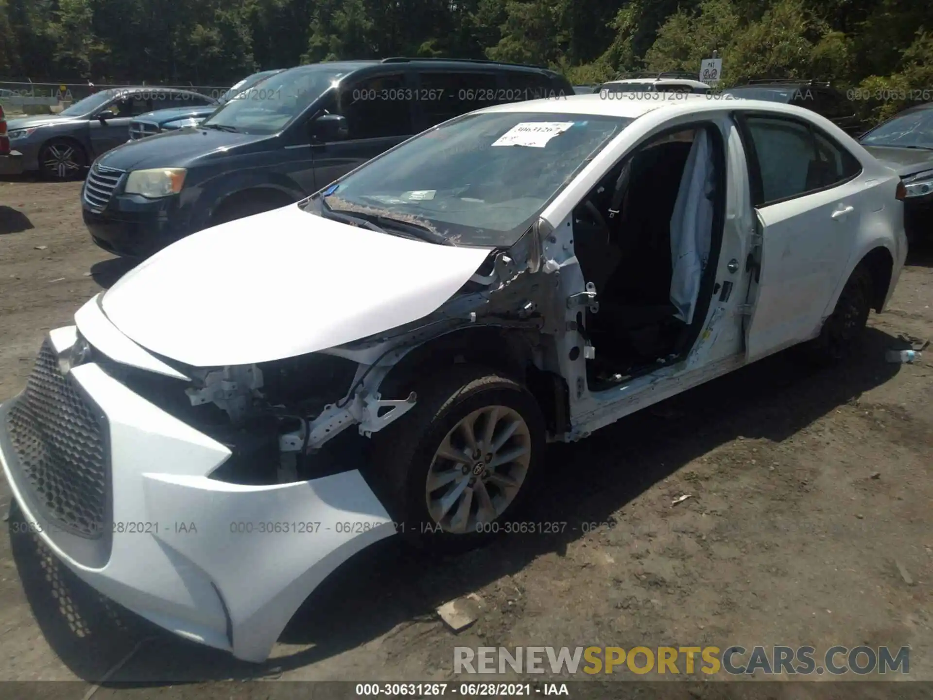 2 Photograph of a damaged car 5YFVPMAE0MP159373 TOYOTA COROLLA 2021