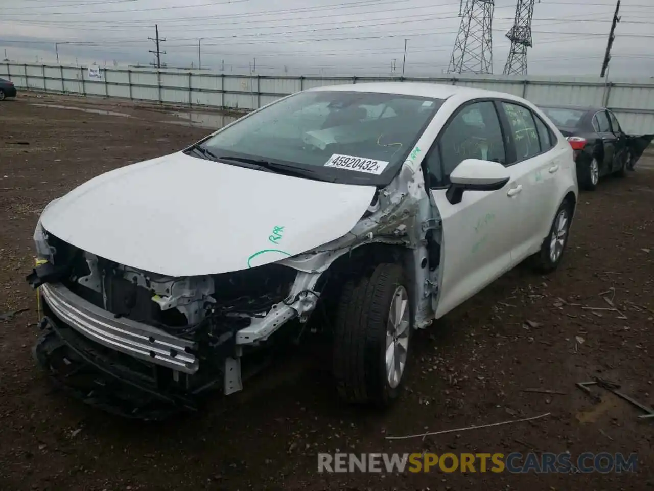 2 Photograph of a damaged car 5YFVPMAE0MP210421 TOYOTA COROLLA 2021