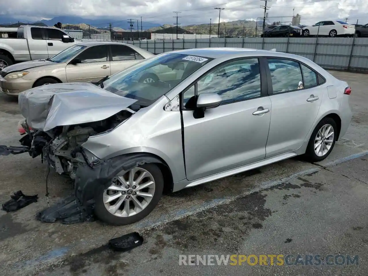 1 Photograph of a damaged car 5YFVPMAE1MP154814 TOYOTA COROLLA 2021