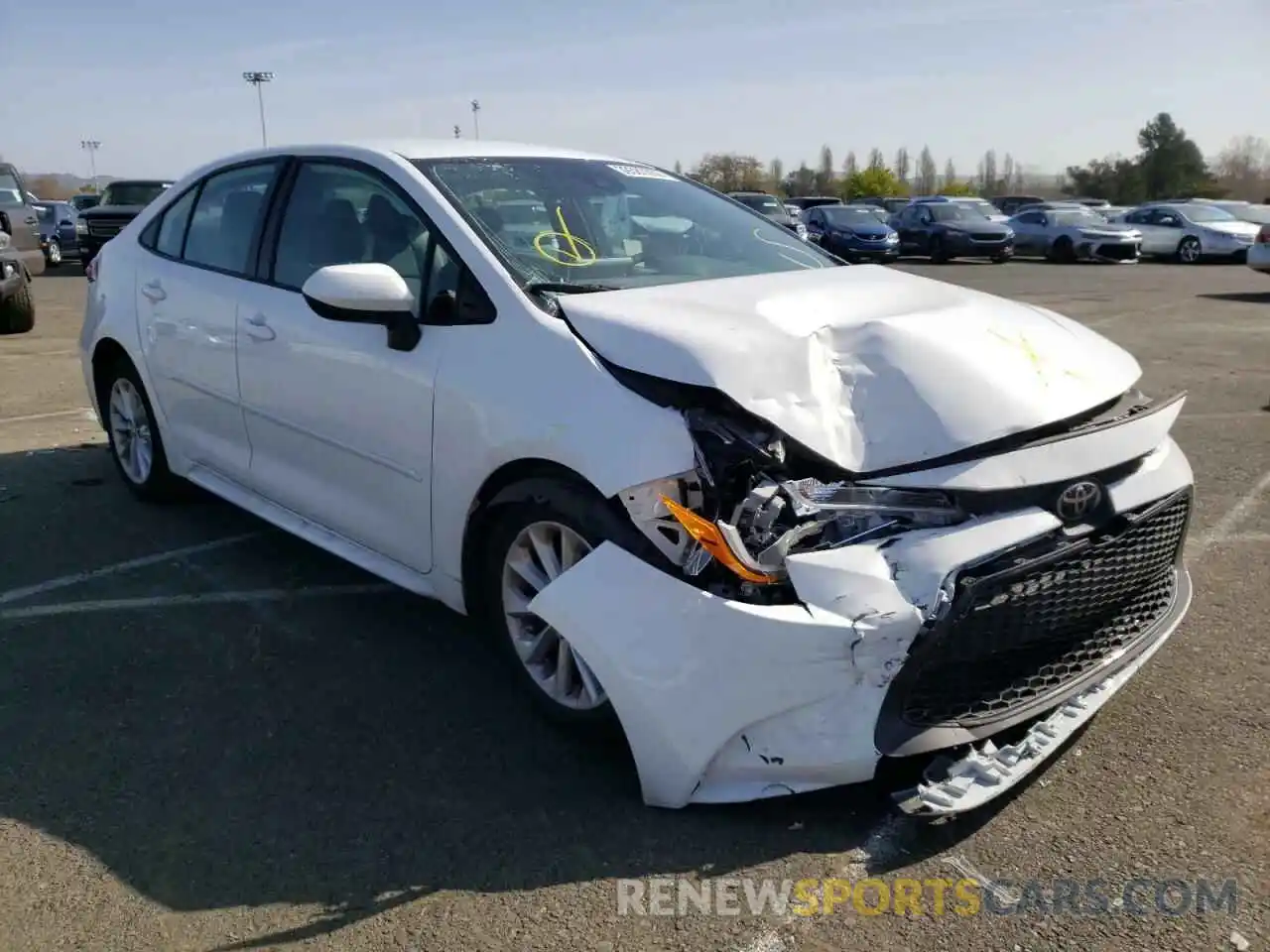 1 Photograph of a damaged car 5YFVPMAE1MP155414 TOYOTA COROLLA 2021