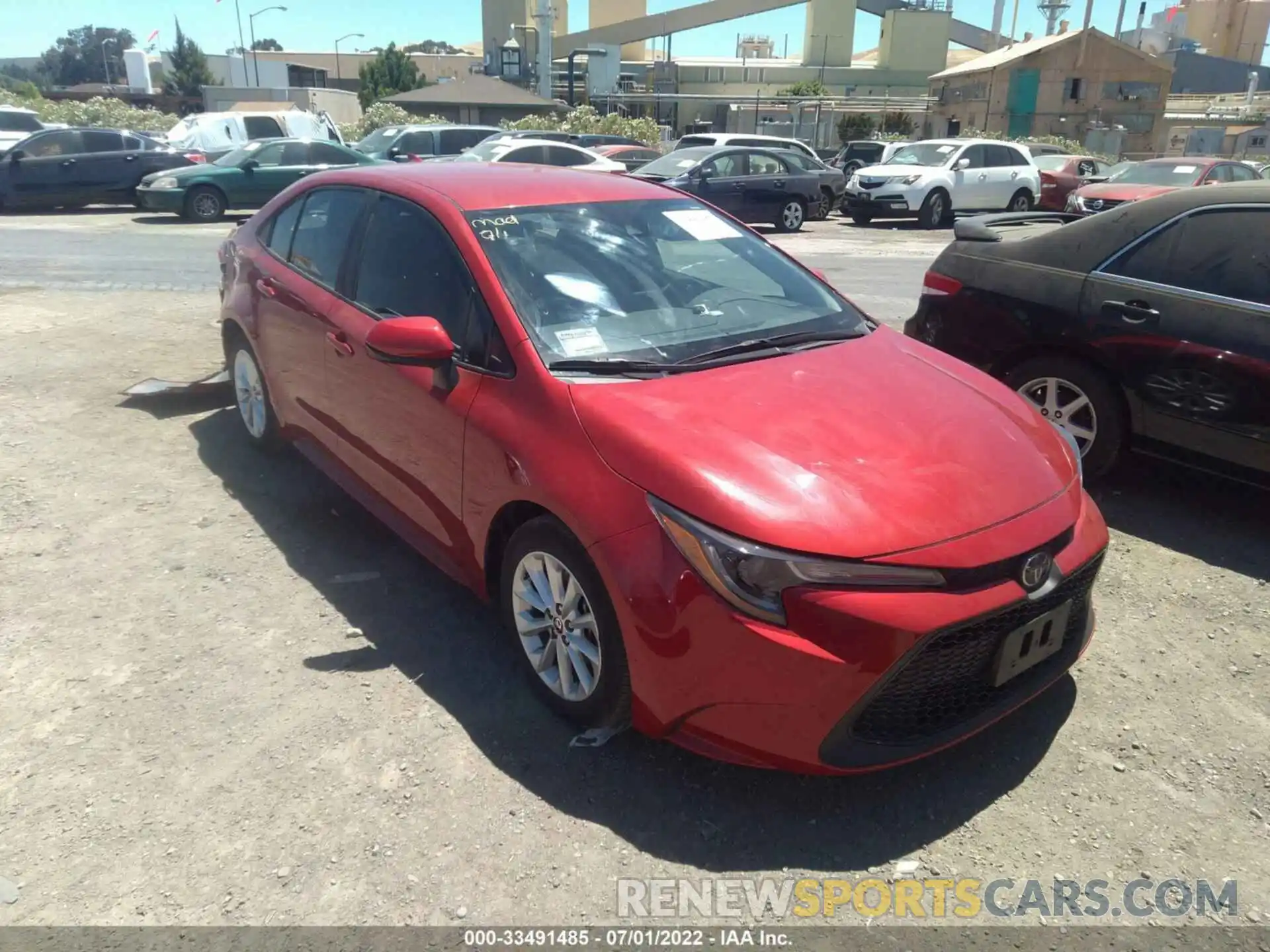 1 Photograph of a damaged car 5YFVPMAE1MP161309 TOYOTA COROLLA 2021