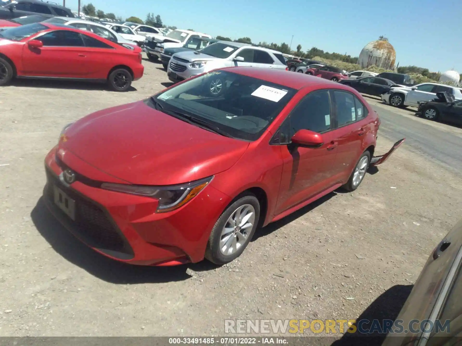 2 Photograph of a damaged car 5YFVPMAE1MP161309 TOYOTA COROLLA 2021